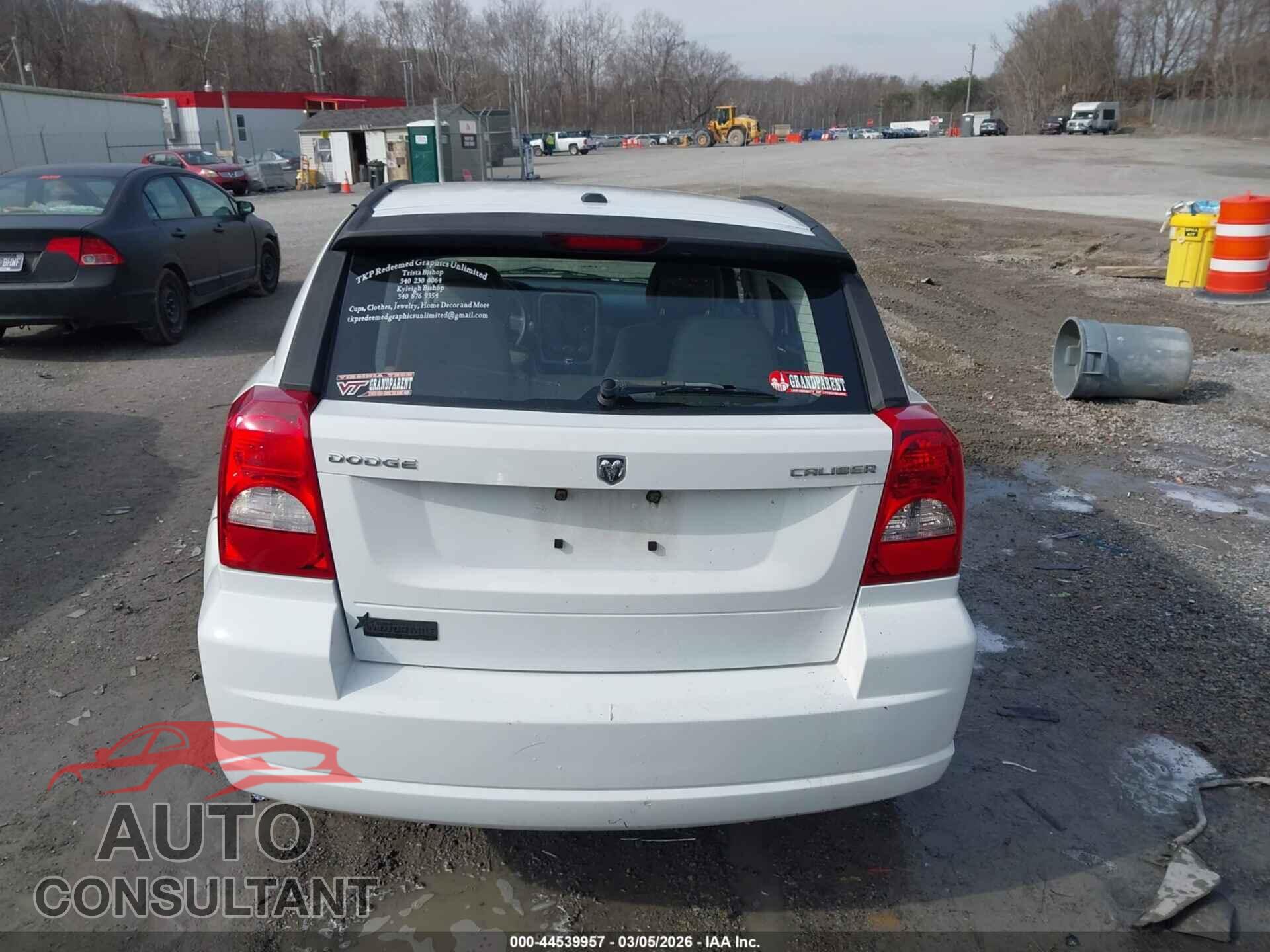 DODGE CALIBER 2012 - 1C3CDWDA5CD529274