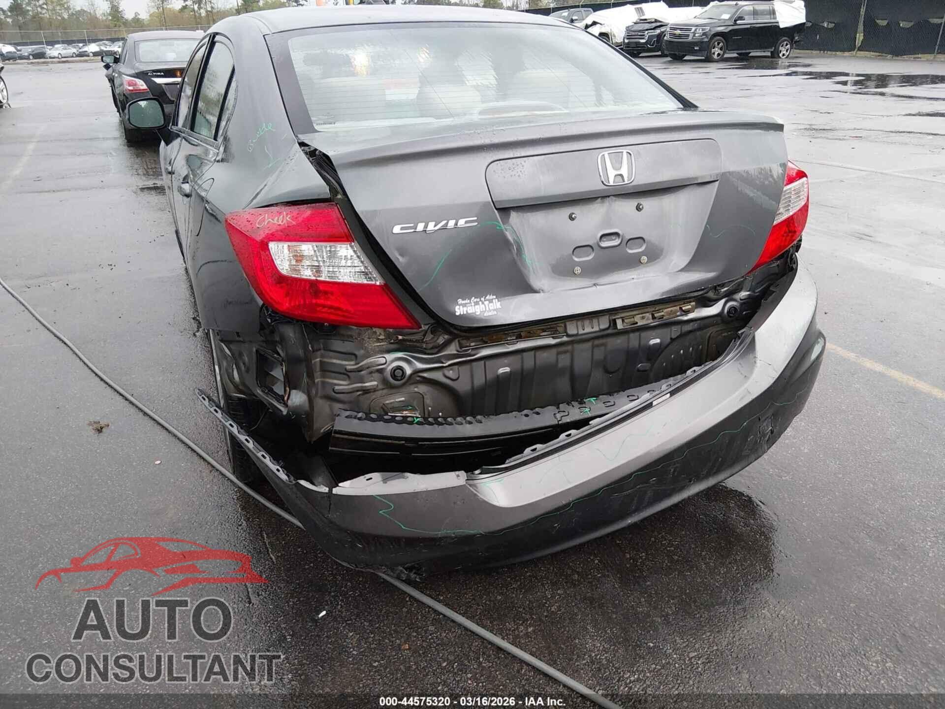 HONDA CIVIC 2012 - 2HGFB2F5XCH331592