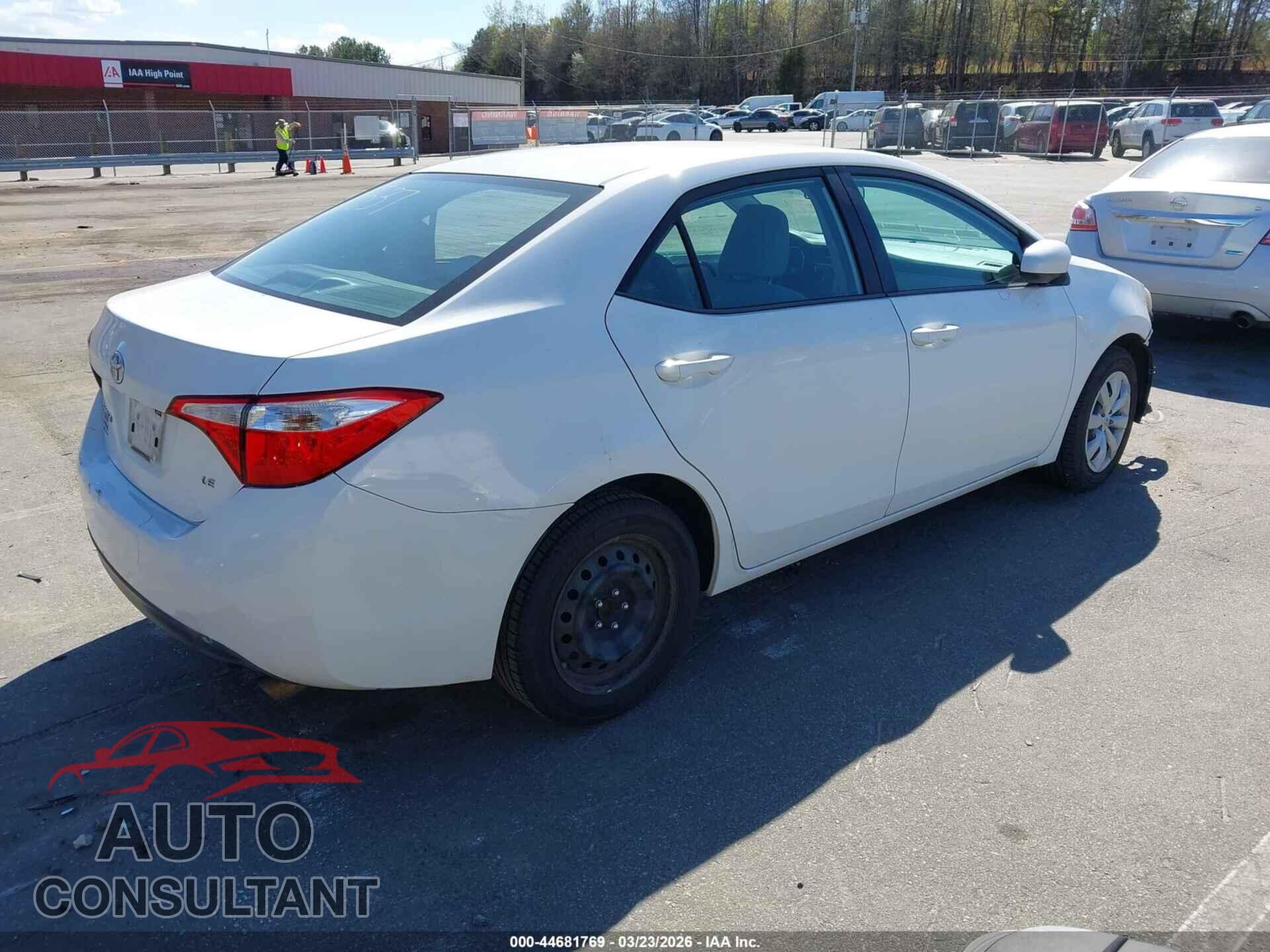 TOYOTA COROLLA 2014 - 5YFBURHEXEP142385