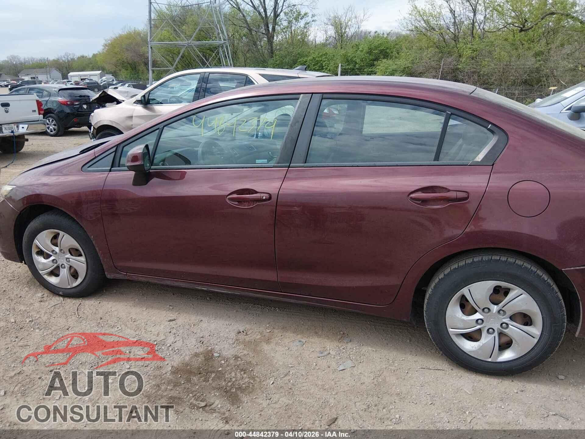 HONDA CIVIC 2013 - 19XFB2F54DE049847