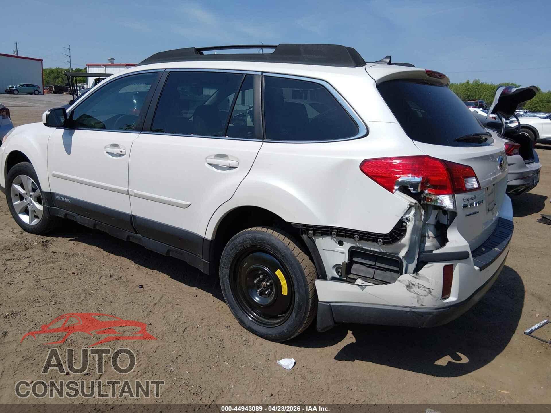 SUBARU OUTBACK 2013 - 4S4BRBKC5D3307830