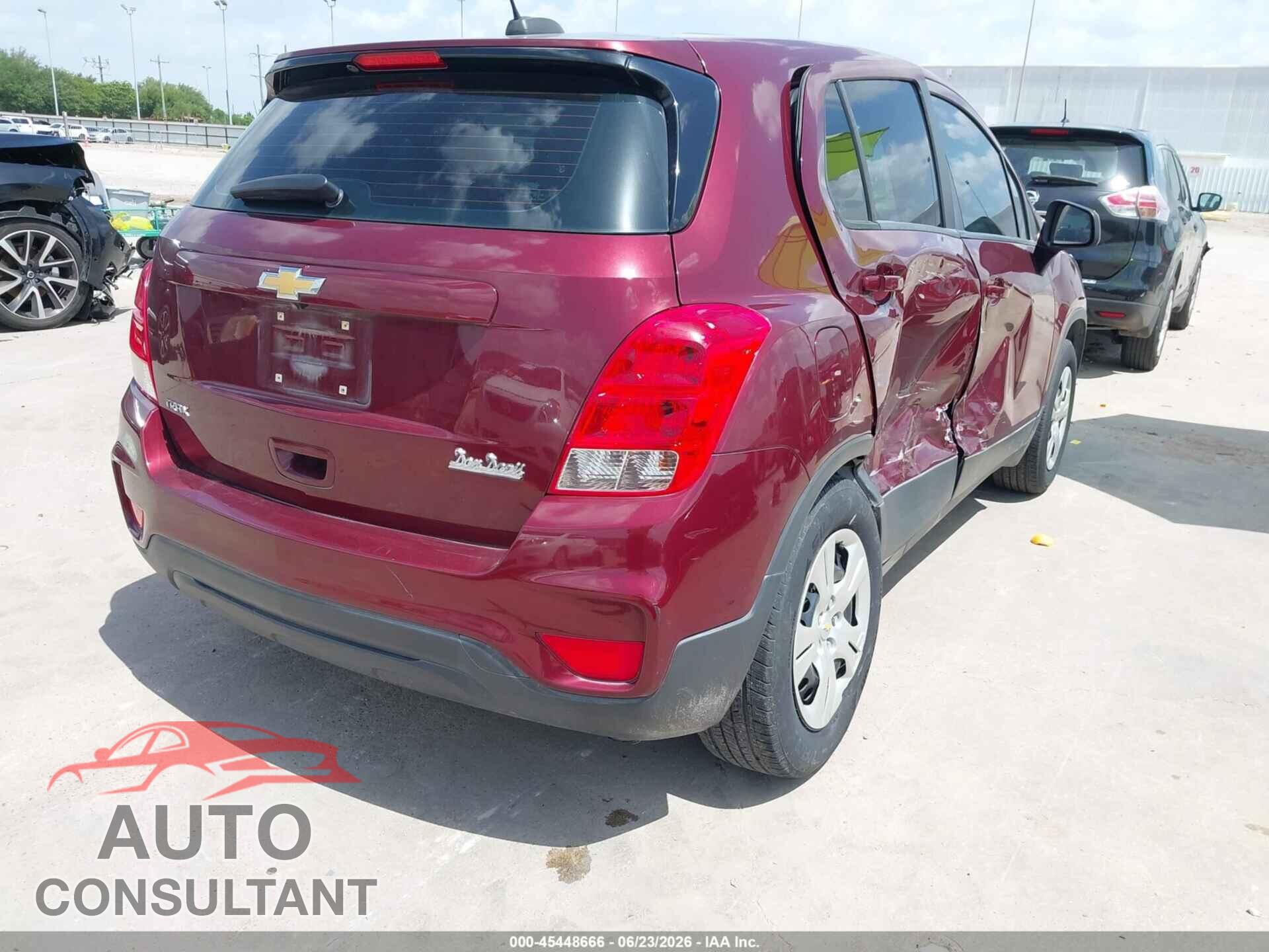 CHEVROLET TRAX 2017 - 3GNCJKSB3HL273475