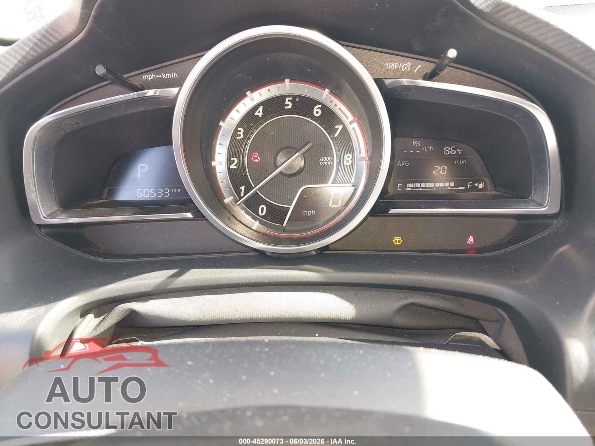 MAZDA MAZDA3 2016 - JM1BM1N31G1280098