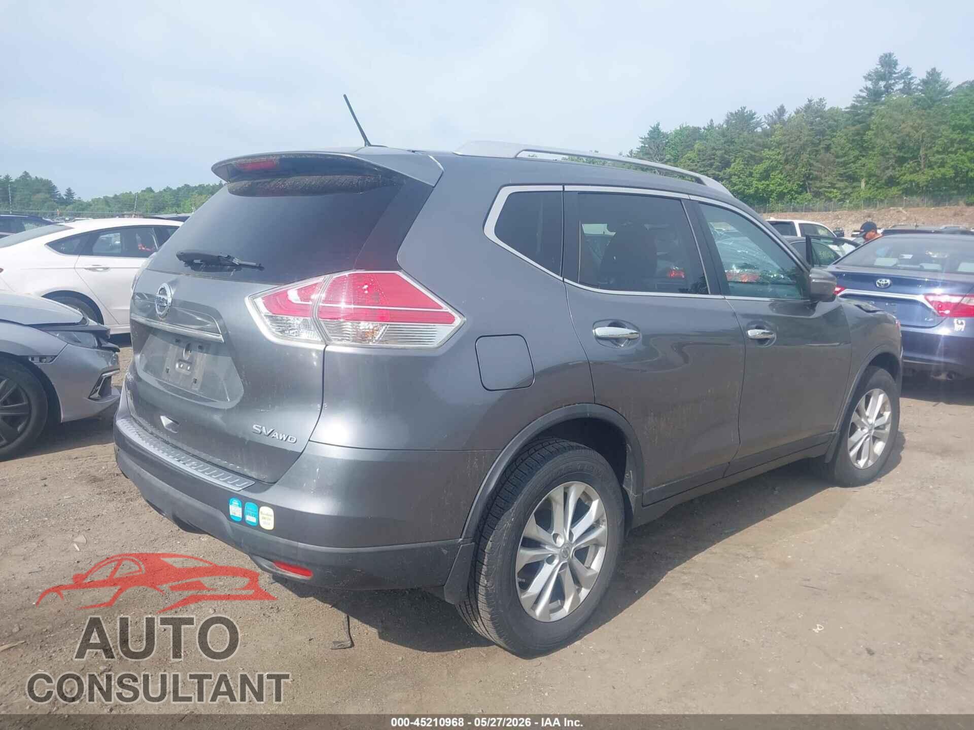 NISSAN ROGUE 2015 - KNMAT2MV3FP565338