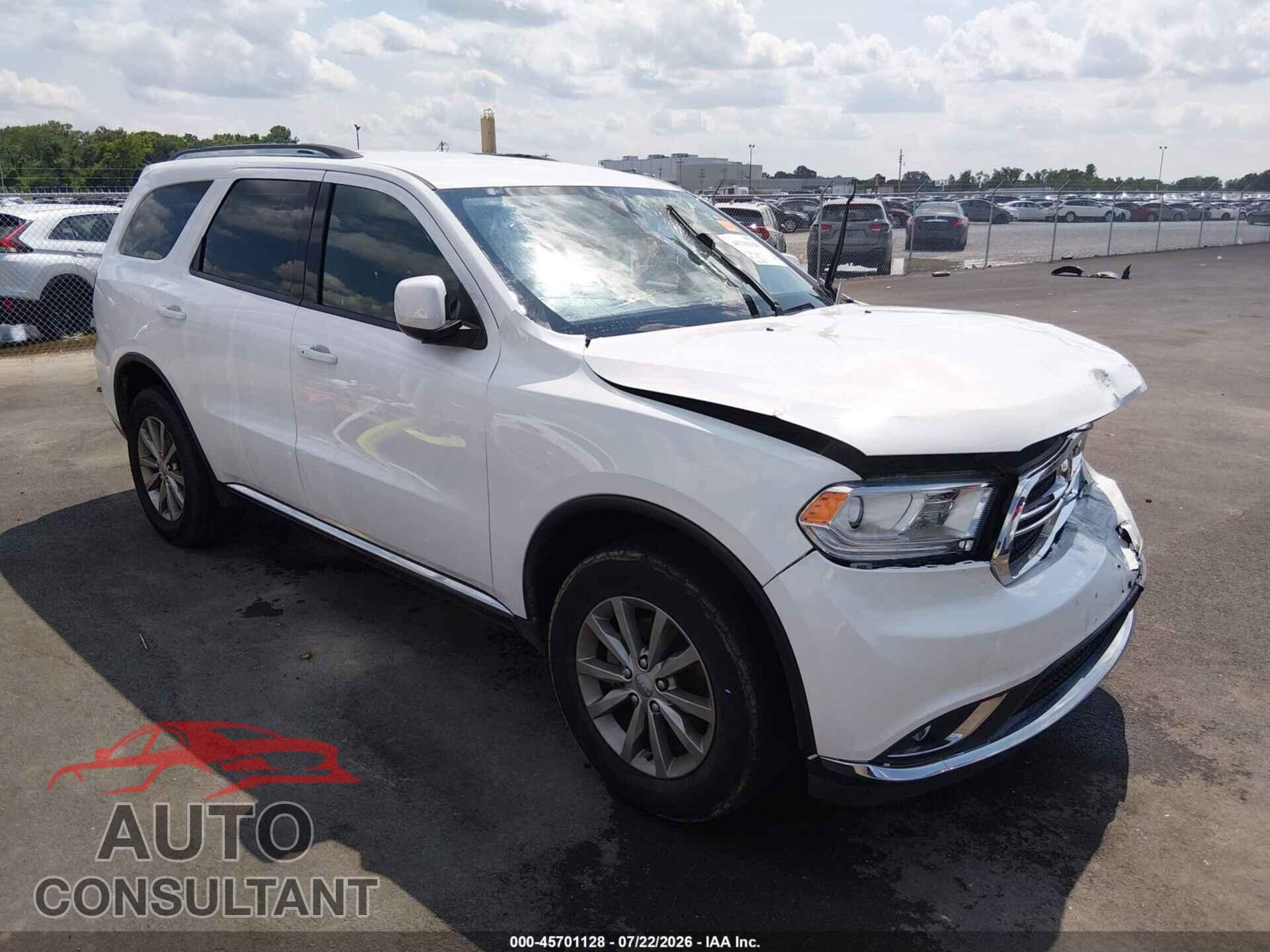 DODGE DURANGO 2017 - 1C4RDJAG9HC780846