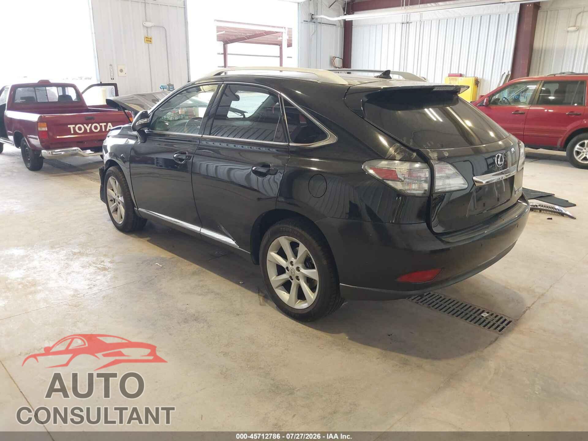 LEXUS RX 350 2012 - 2T2BK1BA4CC150276