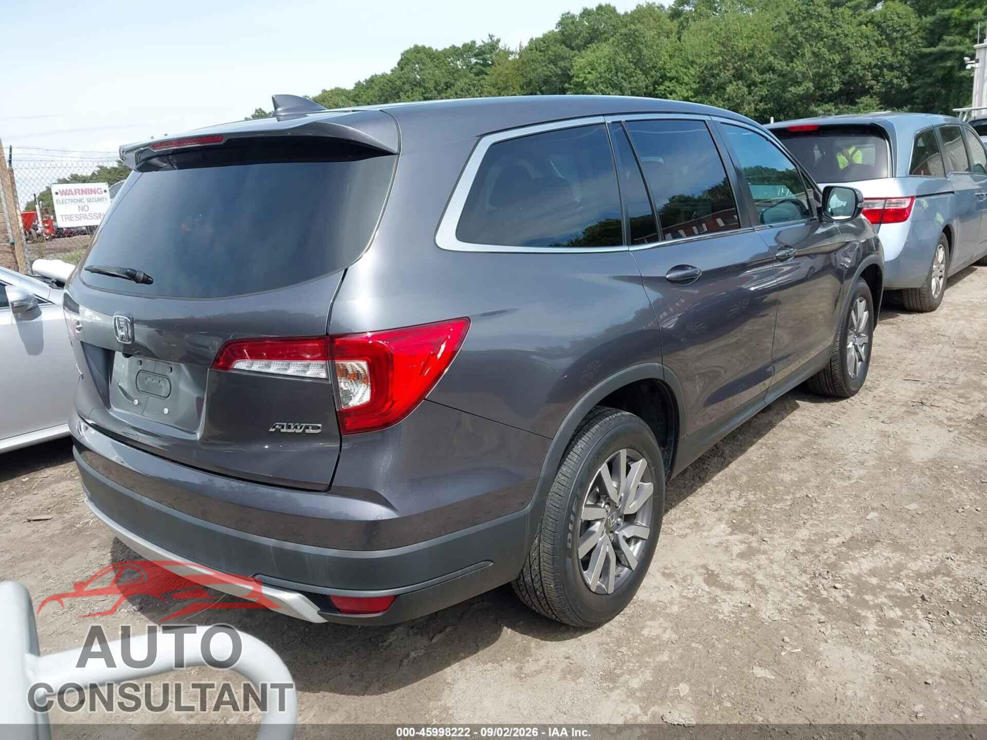HONDA PILOT 2021 - 5FNYF6H37MB049304