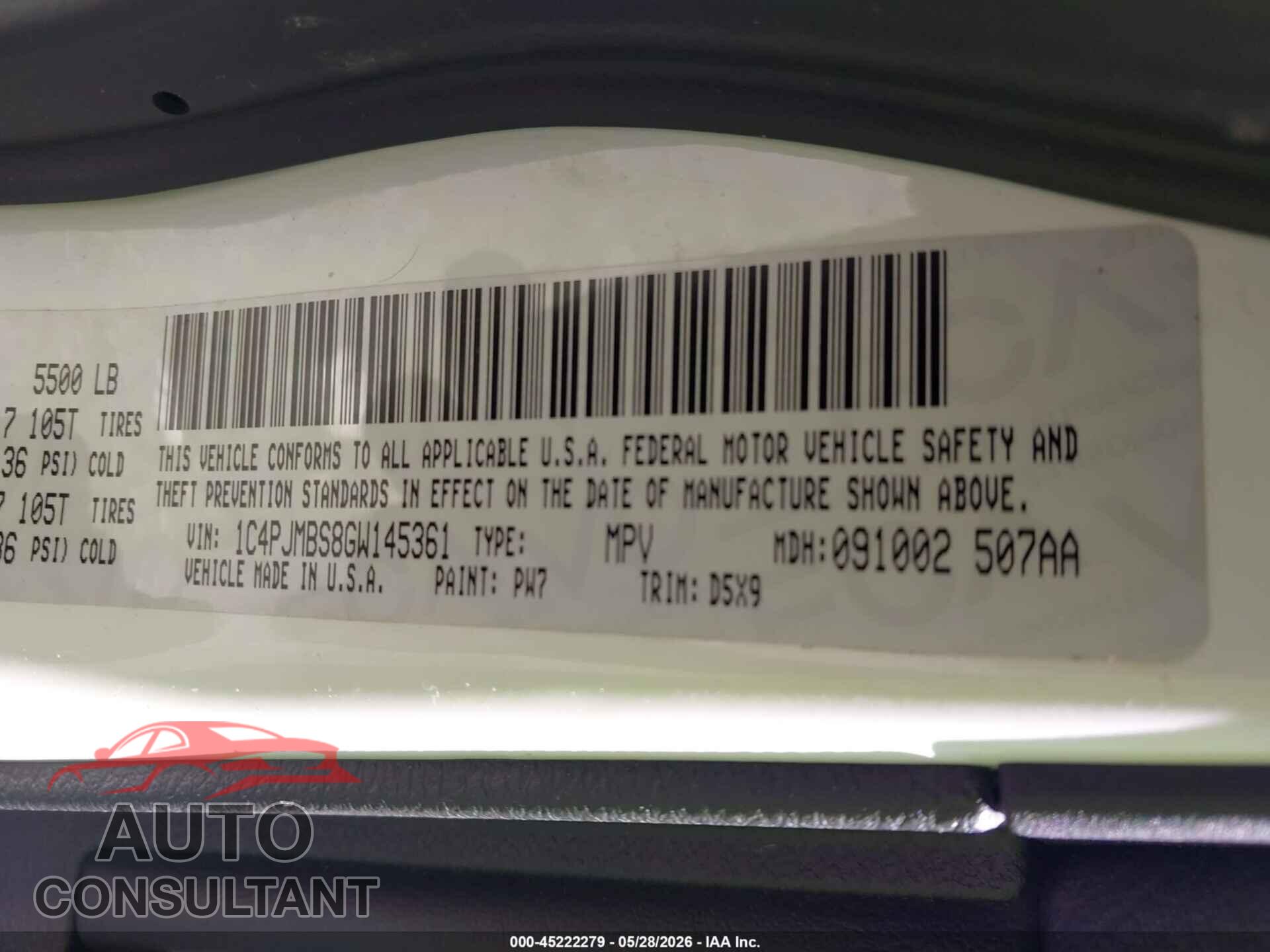 JEEP CHEROKEE 2016 - 1C4PJMBS8GW145361