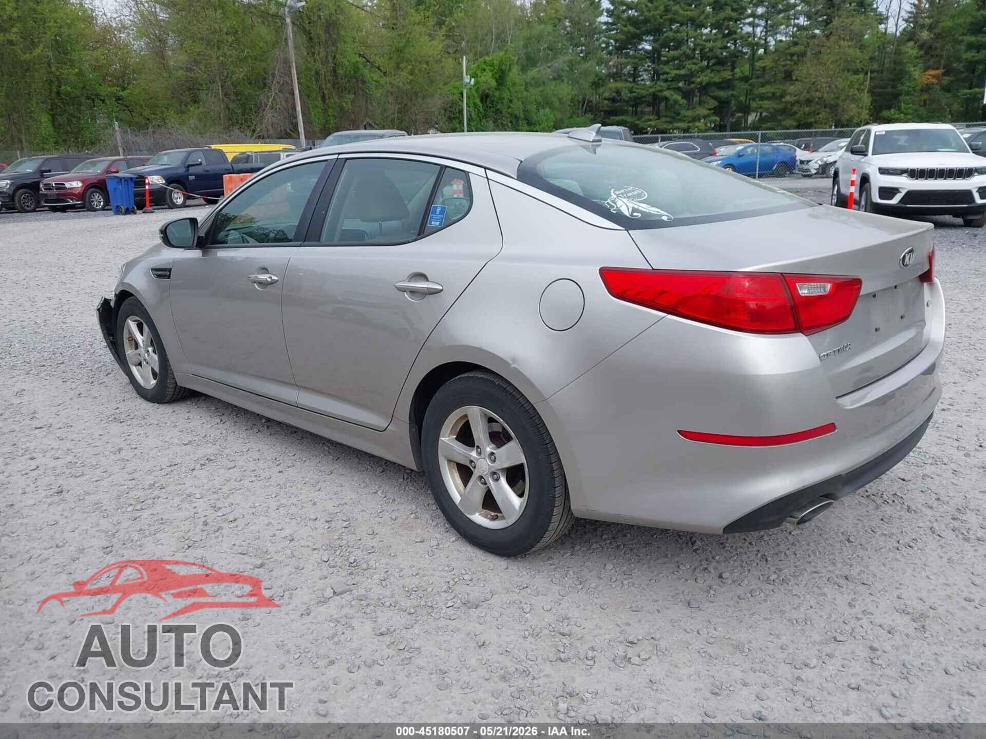 KIA OPTIMA 2014 - KNAGM4A70E5458604