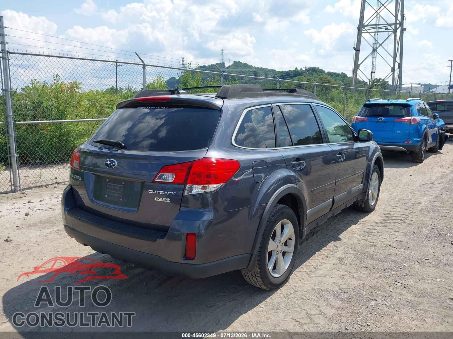 SUBARU OUTBACK 2014 - 4S4BRBLC4E3246292