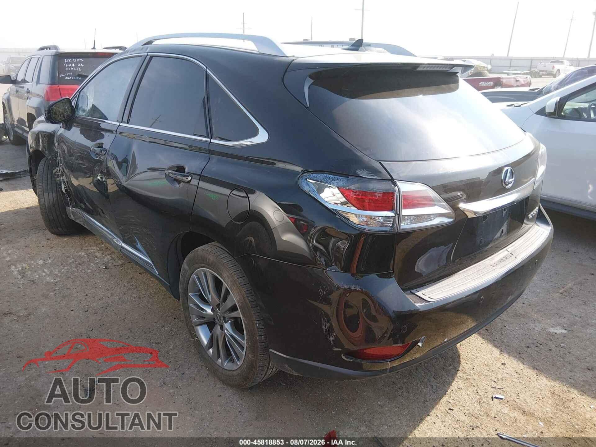 LEXUS RX 350 2013 - 2T2ZK1BA2DC089882