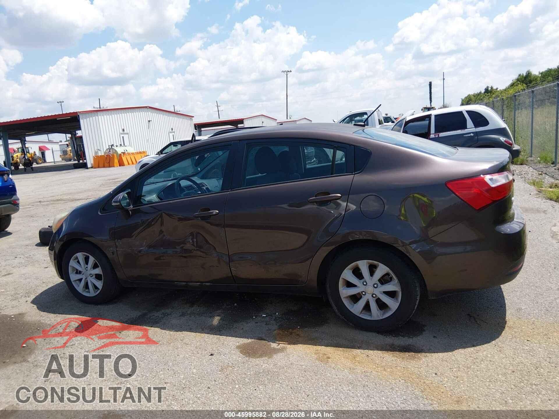 KIA RIO 2012 - KNADN4A39C6047948