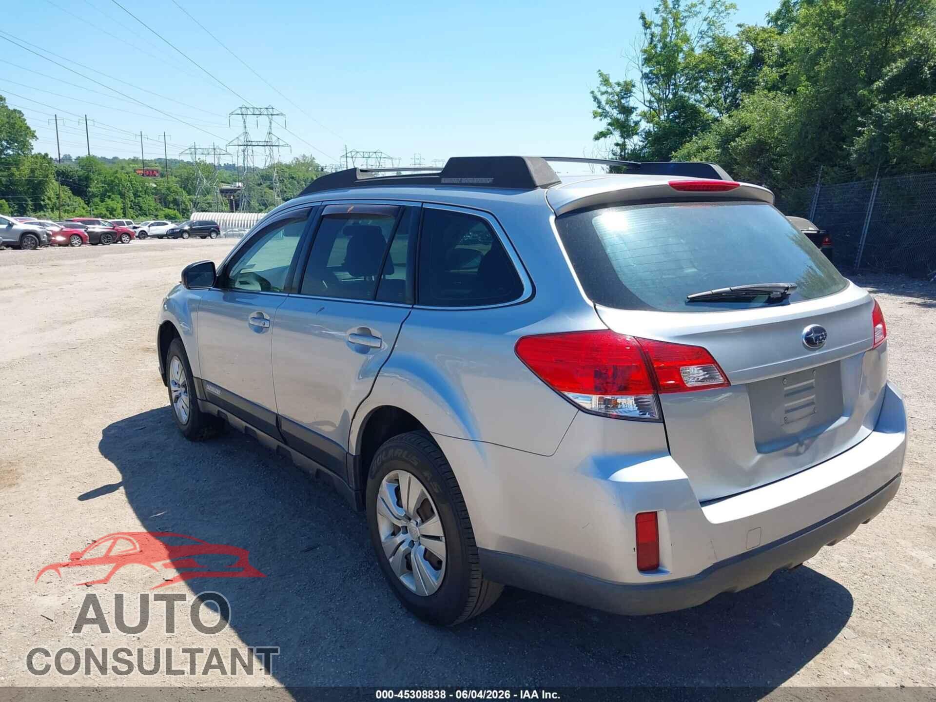 SUBARU OUTBACK 2012 - 4S4BRBAC6C1201656