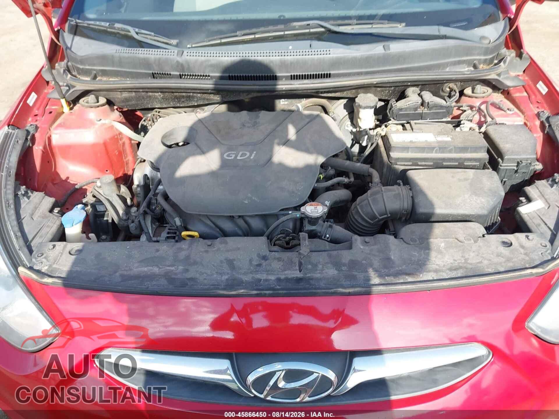 HYUNDAI ACCENT 2012 - KMHCT5AE8CU058507