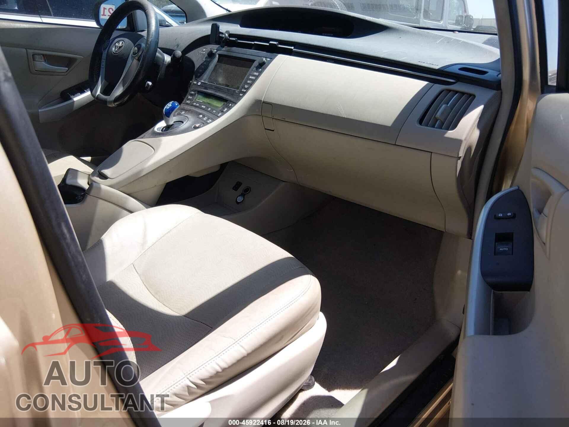 TOYOTA PRIUS 2011 - JTDKN3DU6B0256543