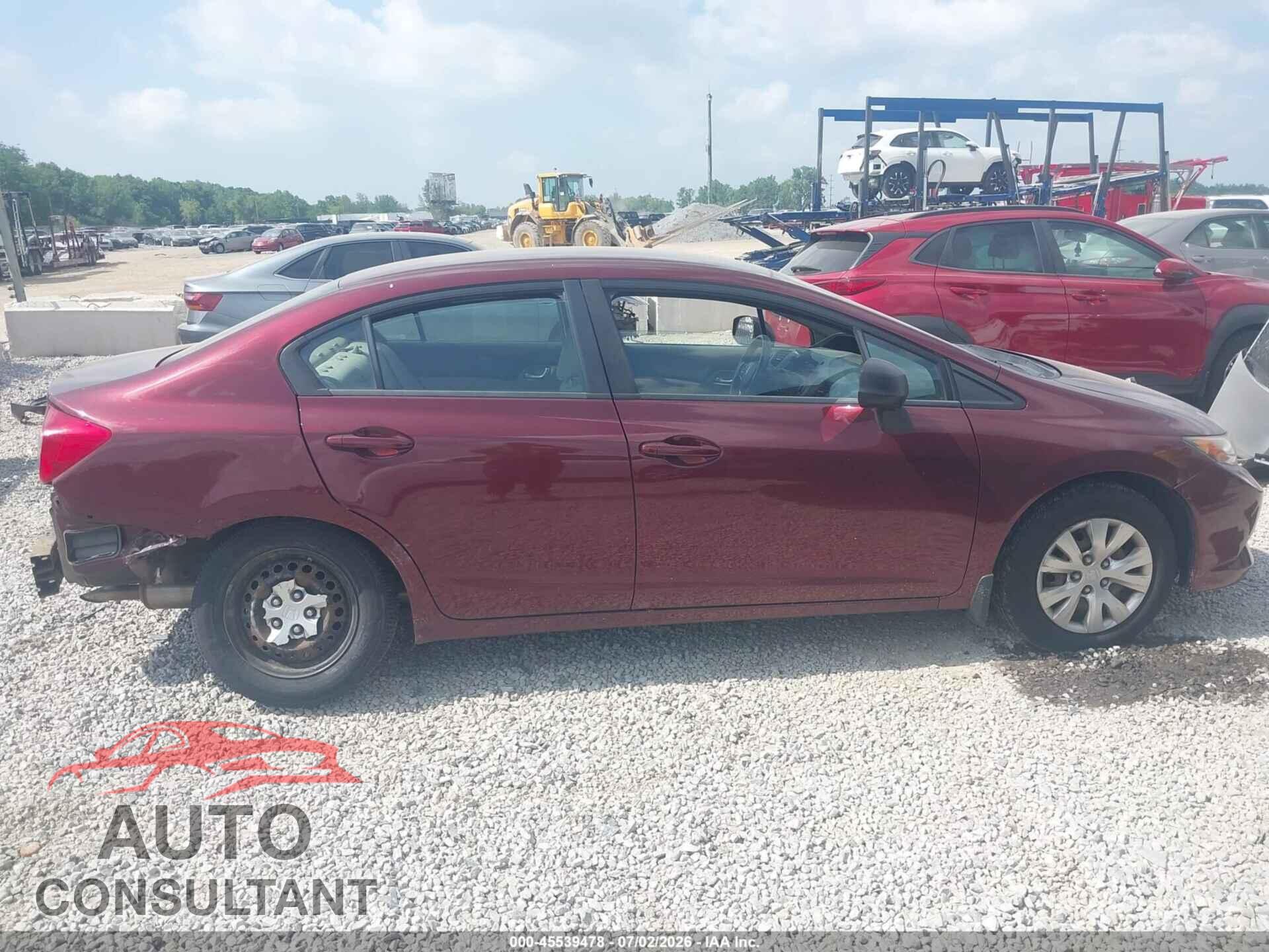 HONDA CIVIC 2012 - 19XFB2F52CE022547