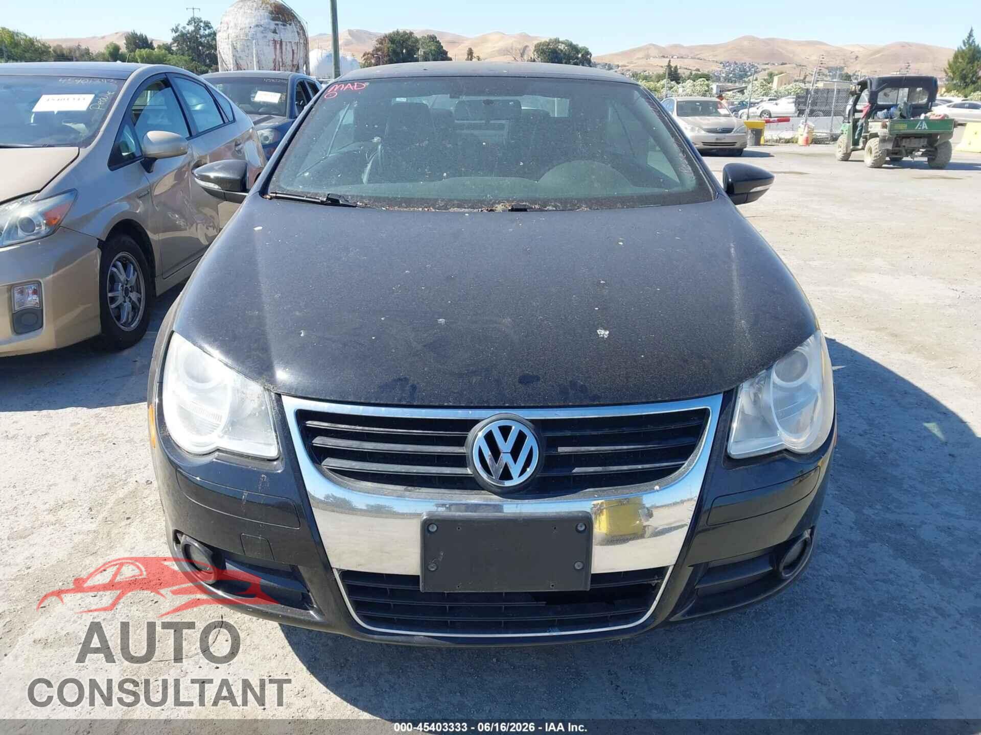 VOLKSWAGEN EOS 2011 - WVWAW7AH0BV002448