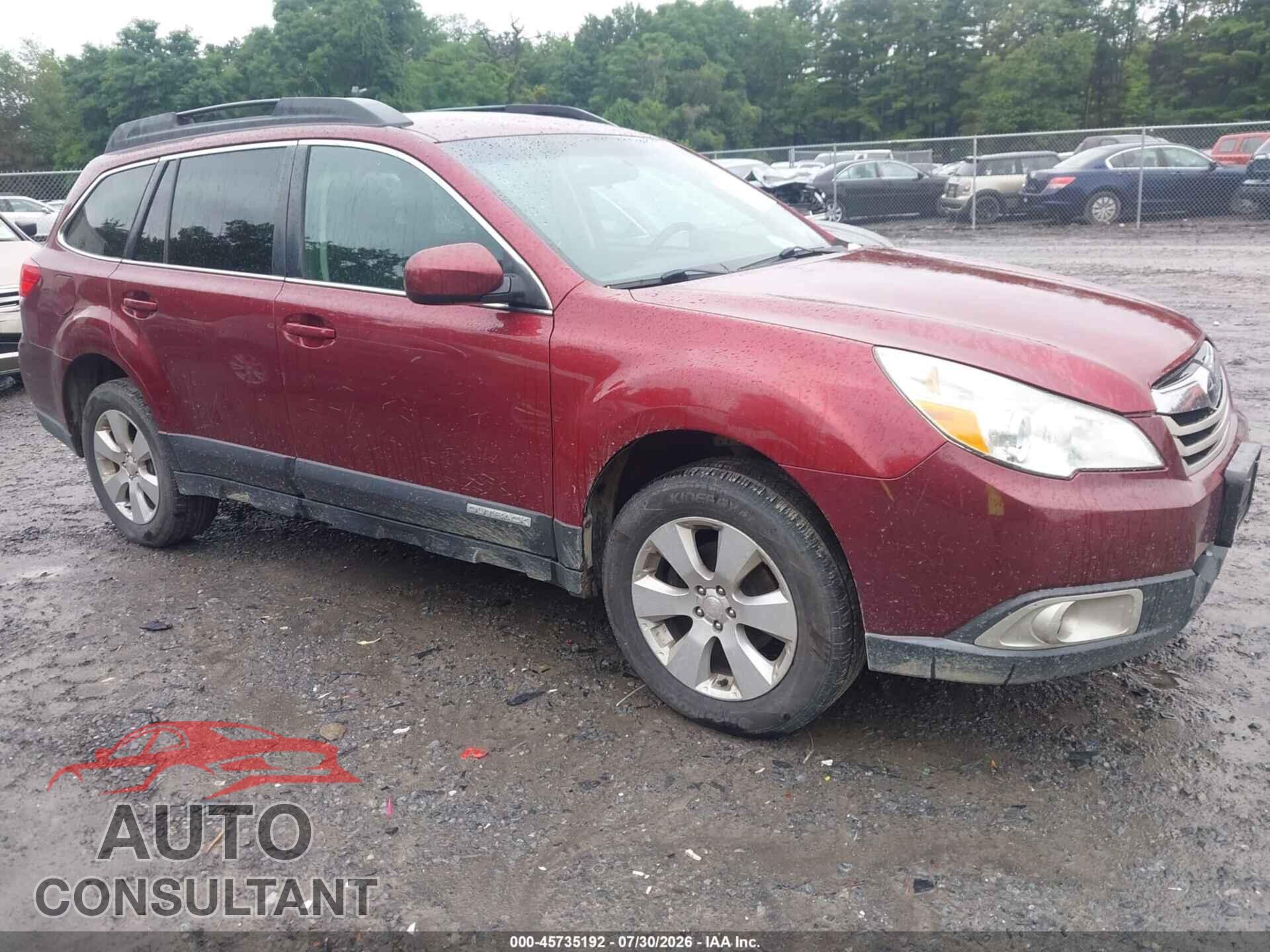 SUBARU OUTBACK 2012 - 4S4BRBCC1C3207799