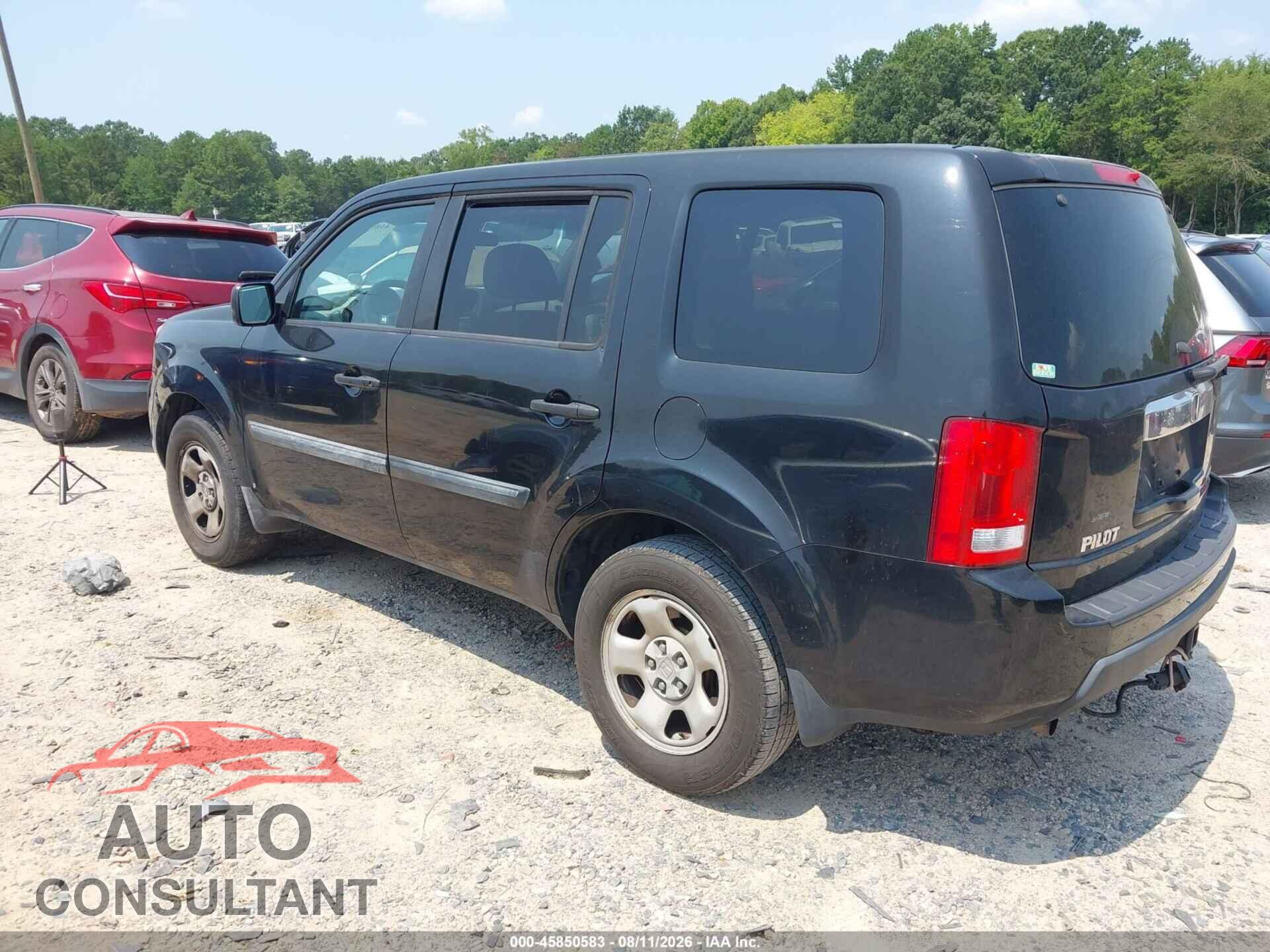 HONDA PILOT 2011 - 5FNYF4H20BB067734