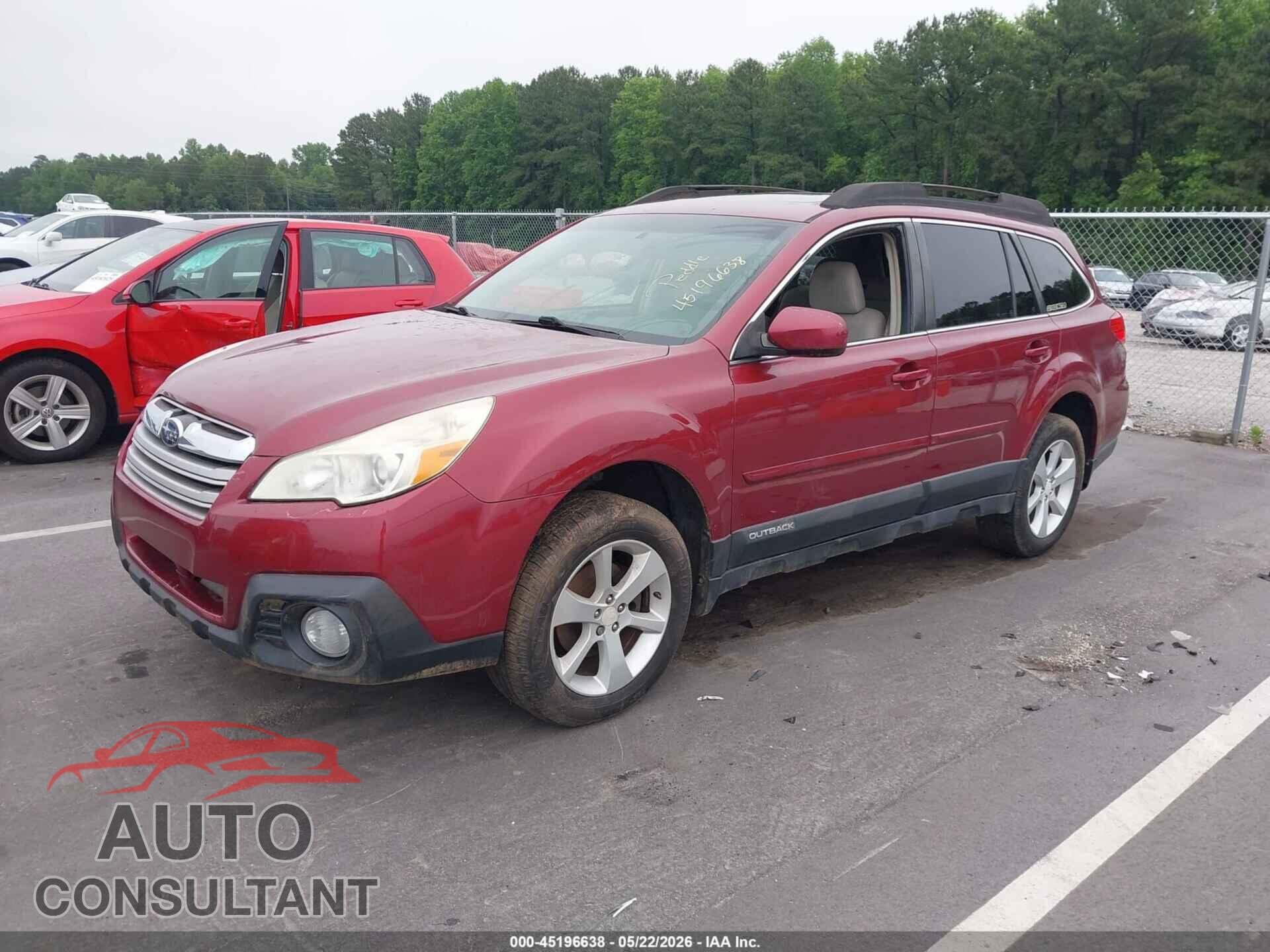 SUBARU OUTBACK 2014 - 4S4BRBDC8E3201449