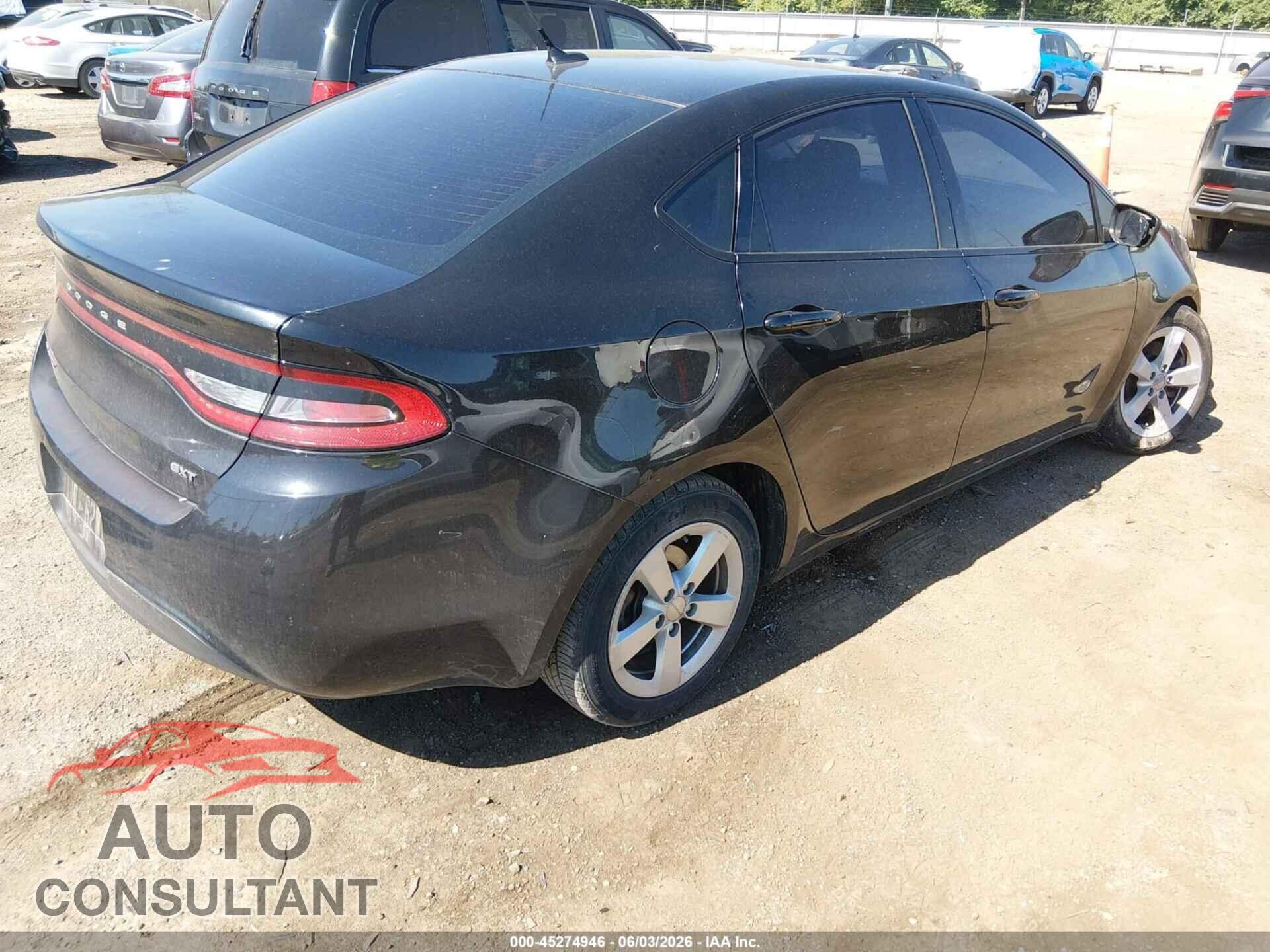 DODGE DART 2015 - 1C3CDFBB5FD222719
