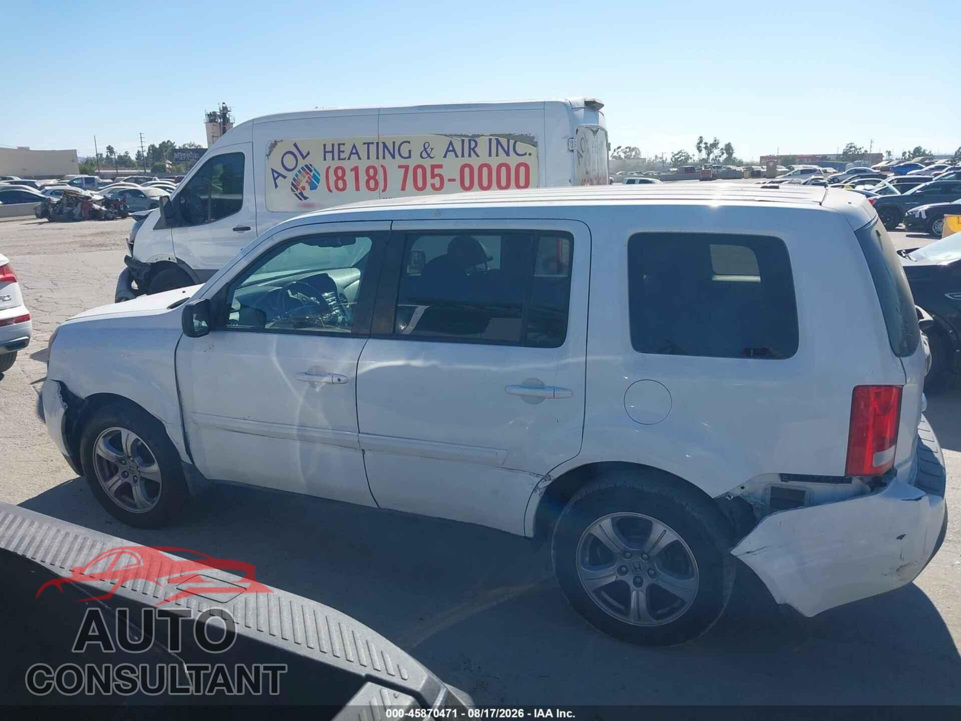 HONDA PILOT 2013 - 5FNYF3H58DB015050