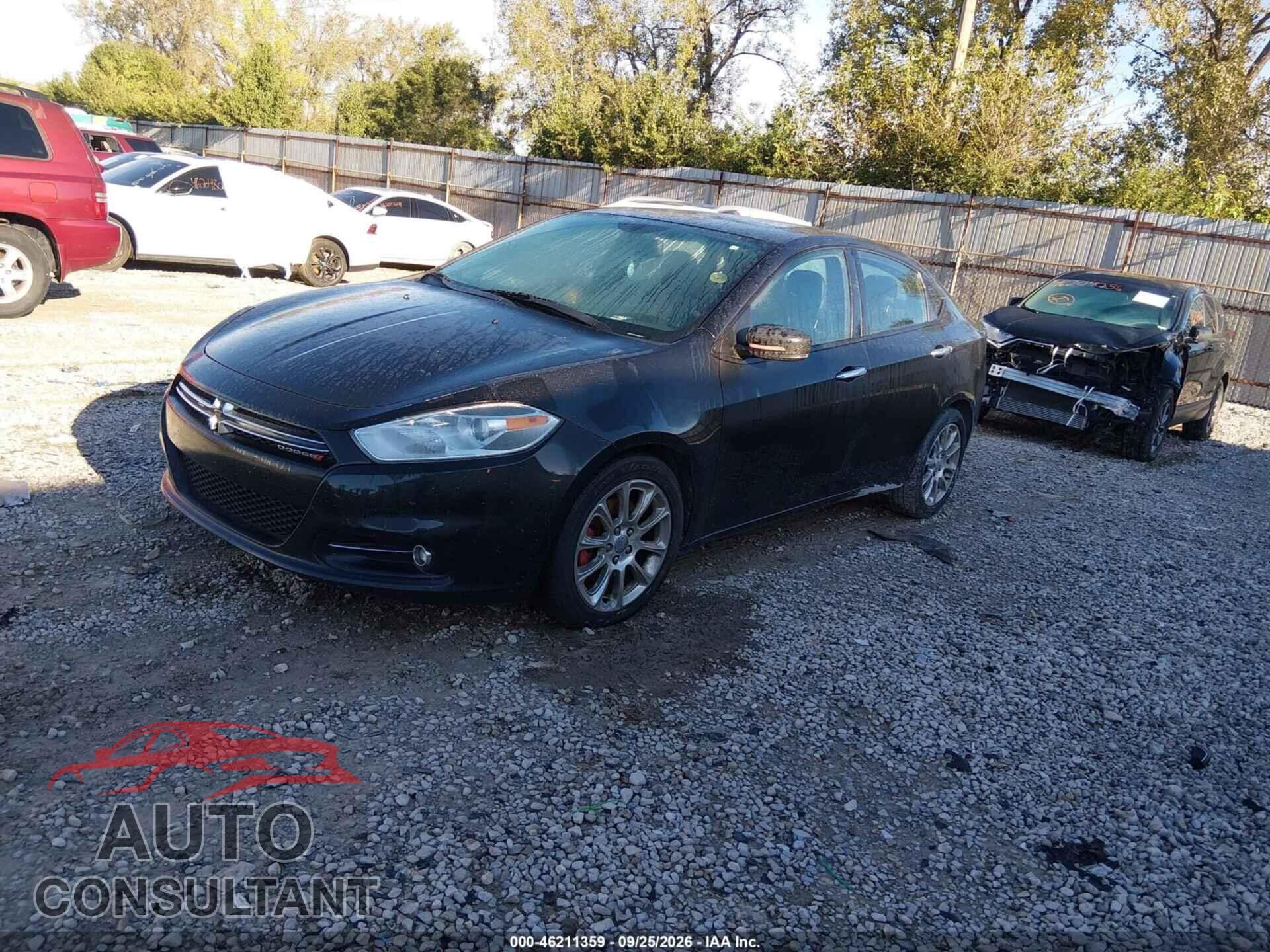 DODGE DART 2013 - 1C3CDFCH9DD231648