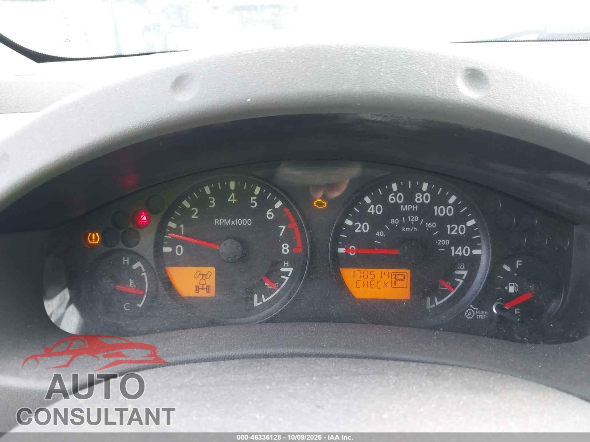 NISSAN FRONTIER 2012 - 1N6AD0EV7CC462908