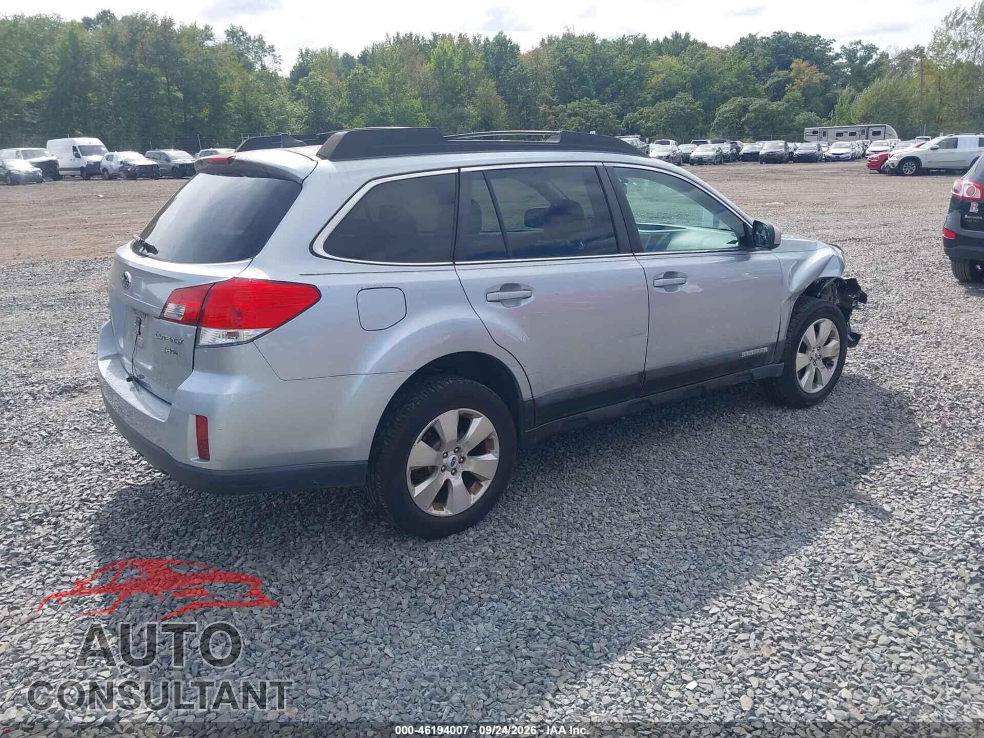 SUBARU OUTBACK 2012 - 4S4BRDKC9C2254792