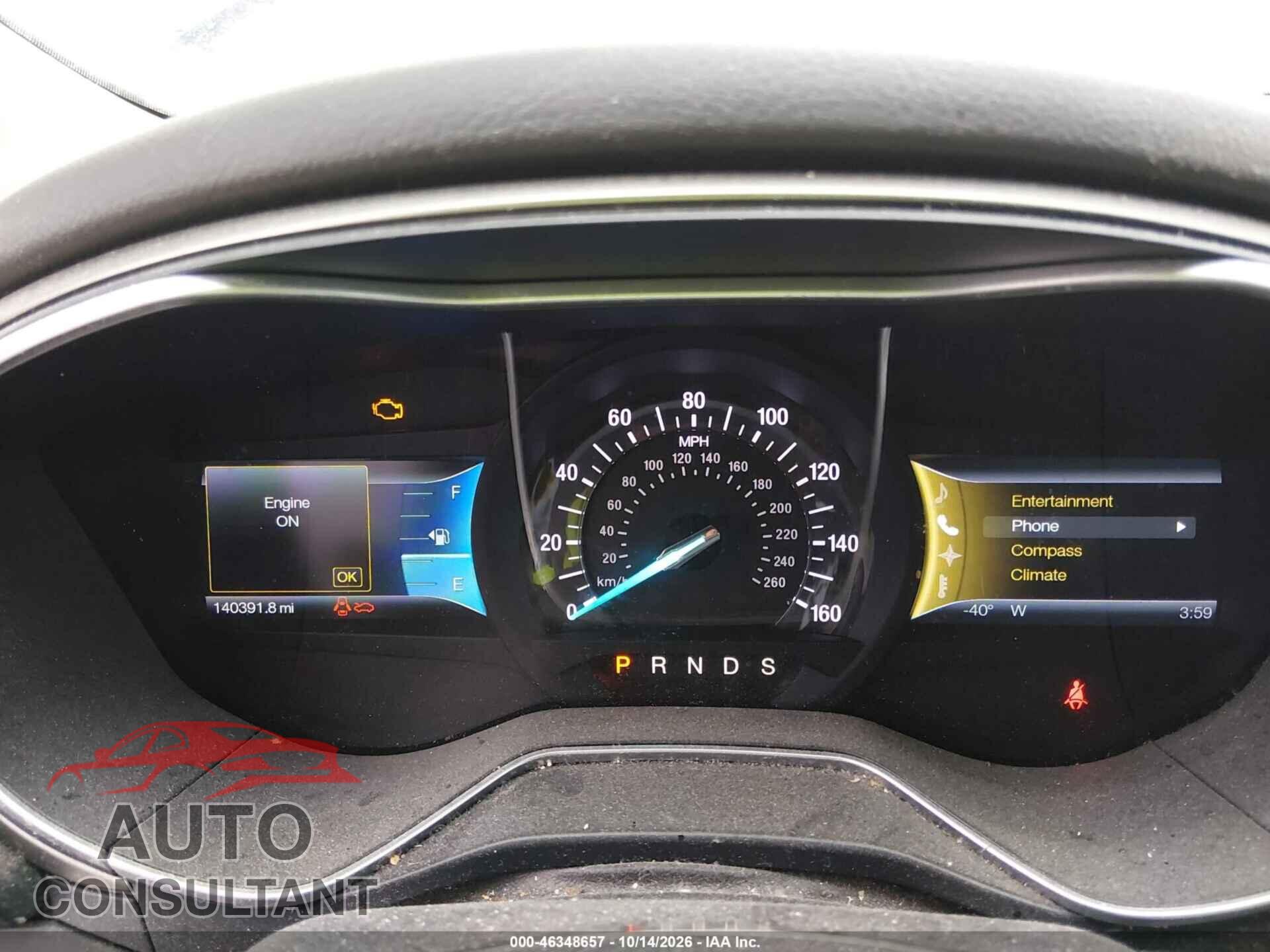 FORD FUSION 2014 - 1FA6P0HD9E5405240