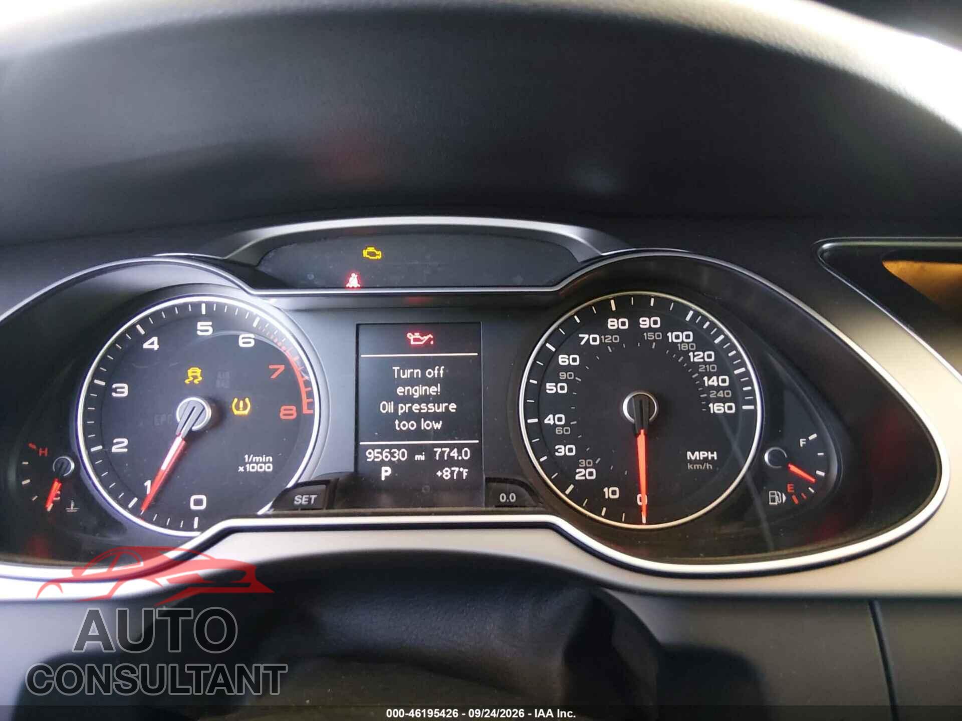 AUDI A4 2013 - WAUAFAFL7DA054533
