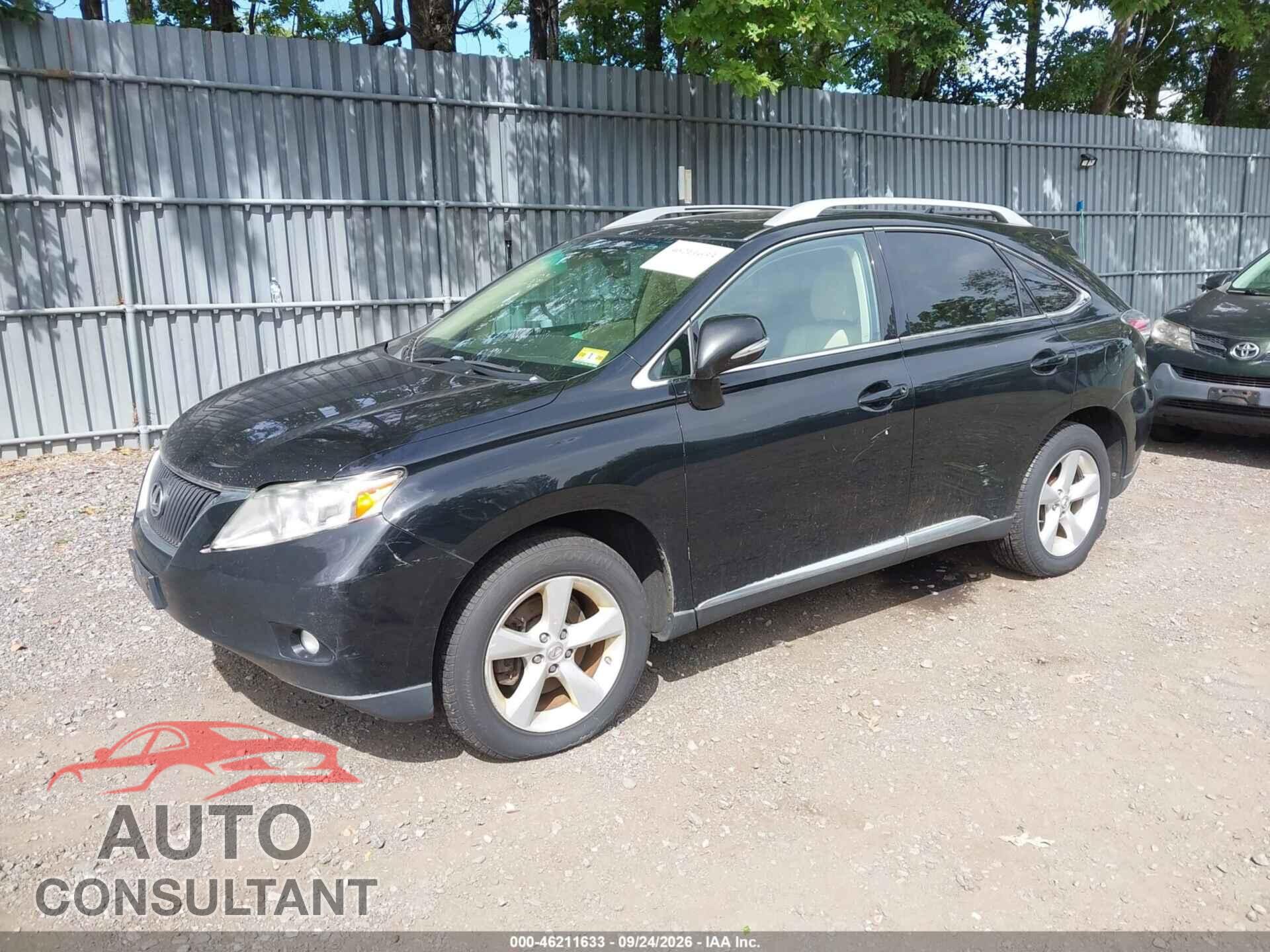 LEXUS RX 350 2011 - 2T2BK1BA0BC118326