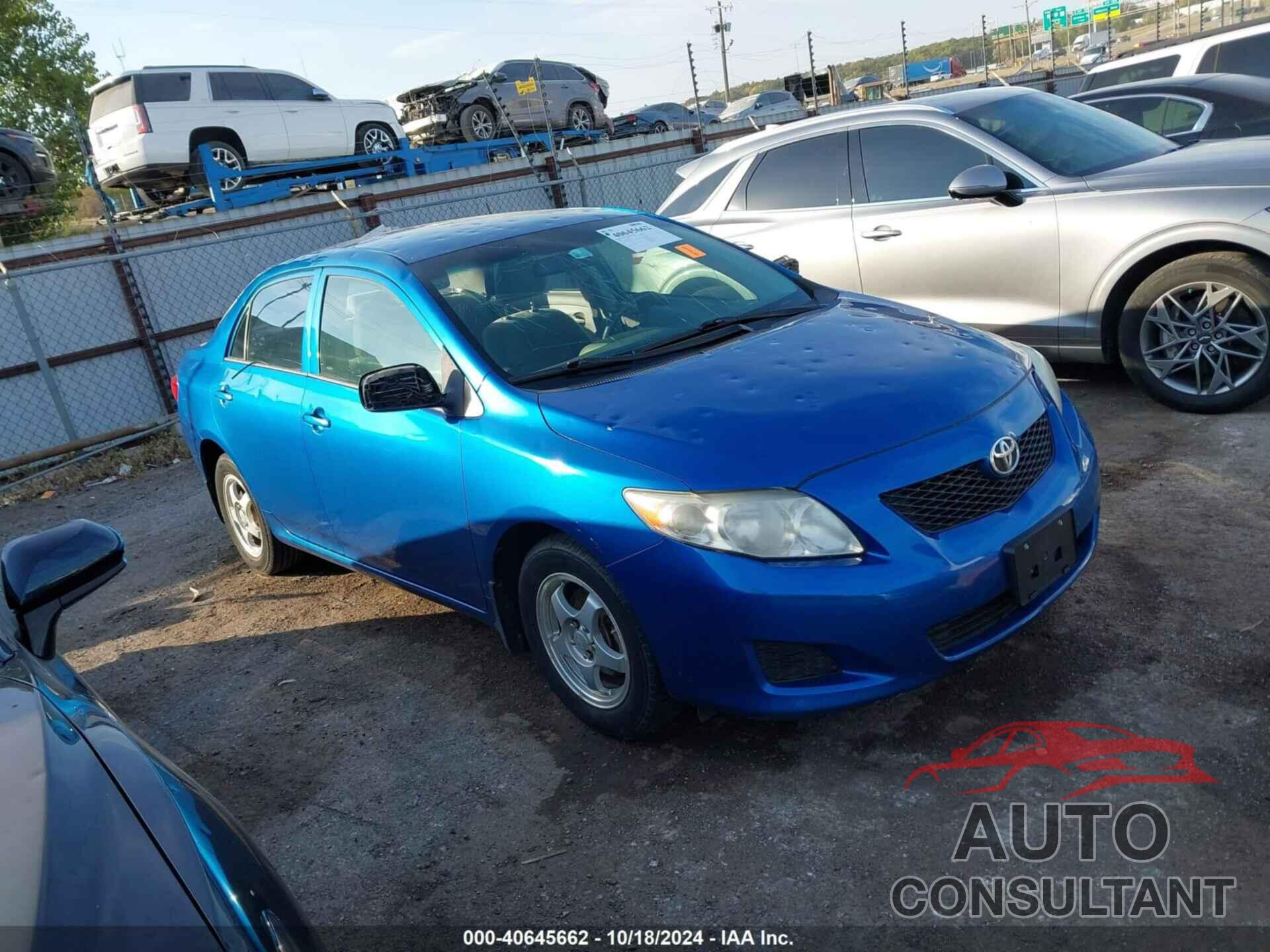 TOYOTA COROLLA 2009 - JTDBL40E79J054437