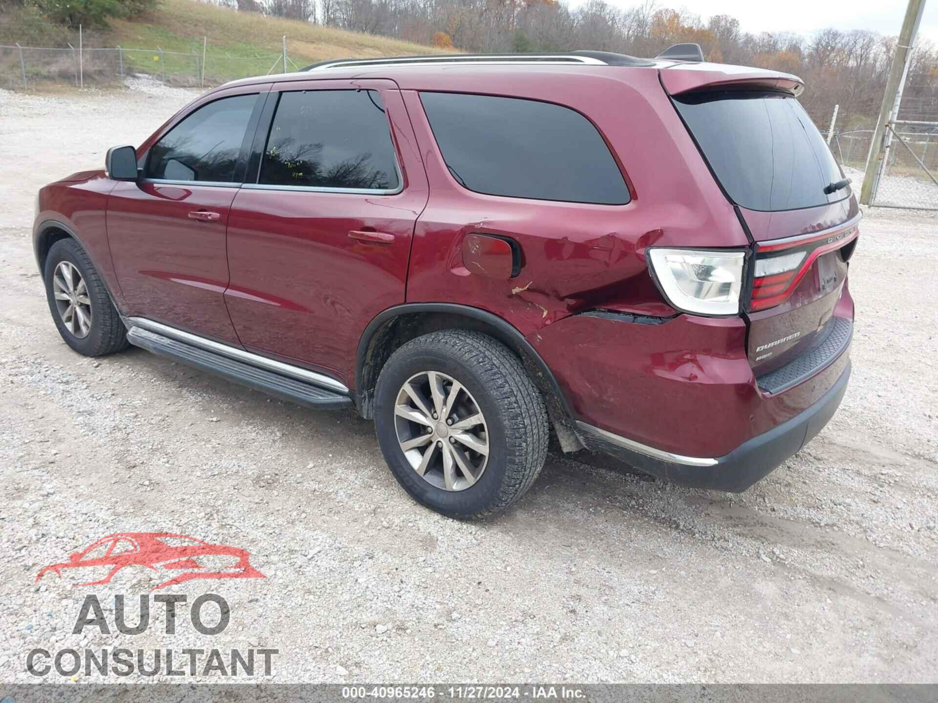 DODGE DURANGO 2016 - 1C4RDJDG3GC484814