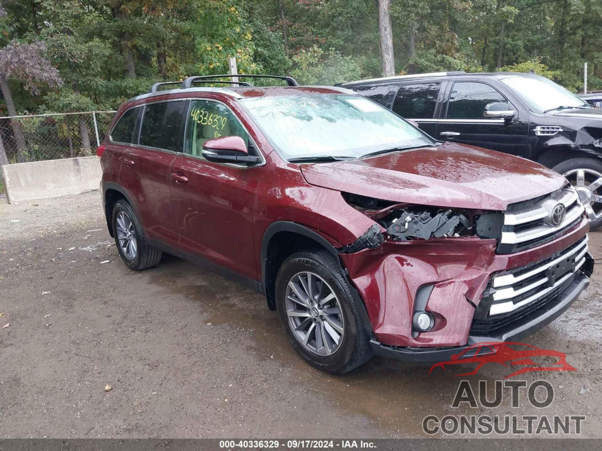 TOYOTA HIGHLANDER 2019 - 5TDJZRFHXKS951110