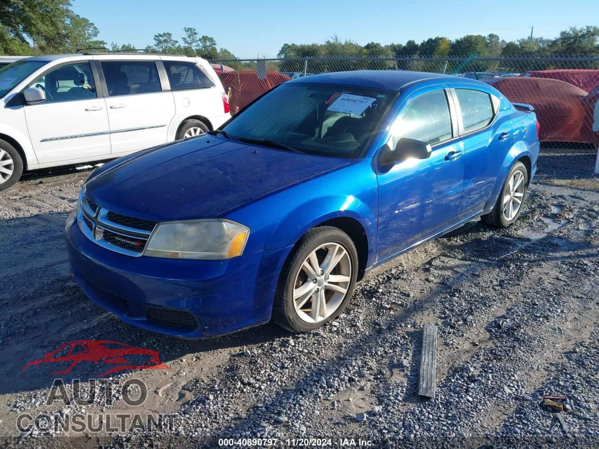 DODGE AVENGER 2012 - 1C3CDZAG4CN329880