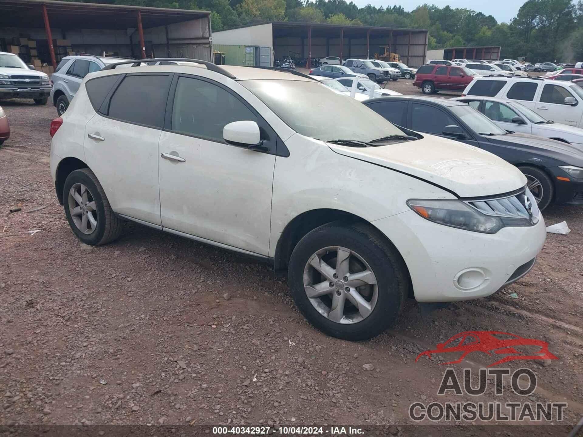 NISSAN MURANO 2010 - JN8AZ1MW4AW115380