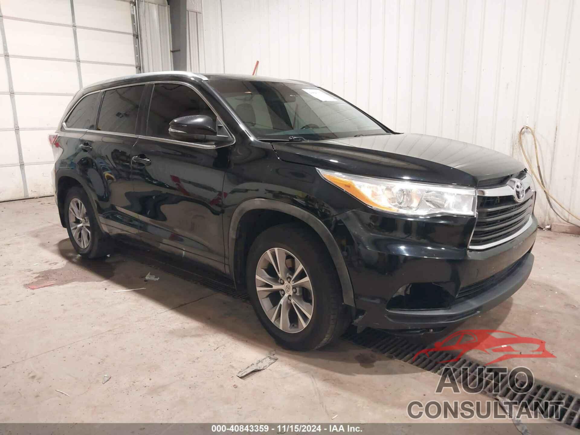 TOYOTA HIGHLANDER 2014 - 5TDJKRFH1ES048000
