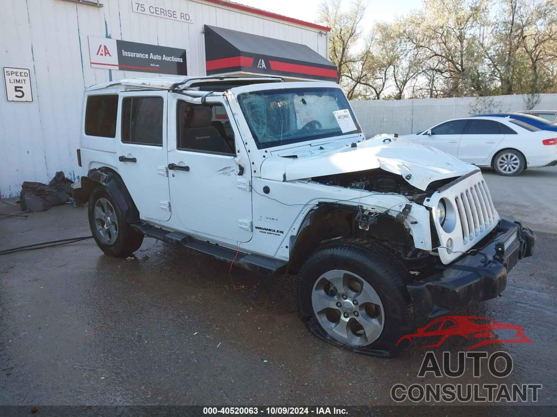 JEEP WRANGLER UNLIMITED 2016 - 1C4BJWEG3GL156119