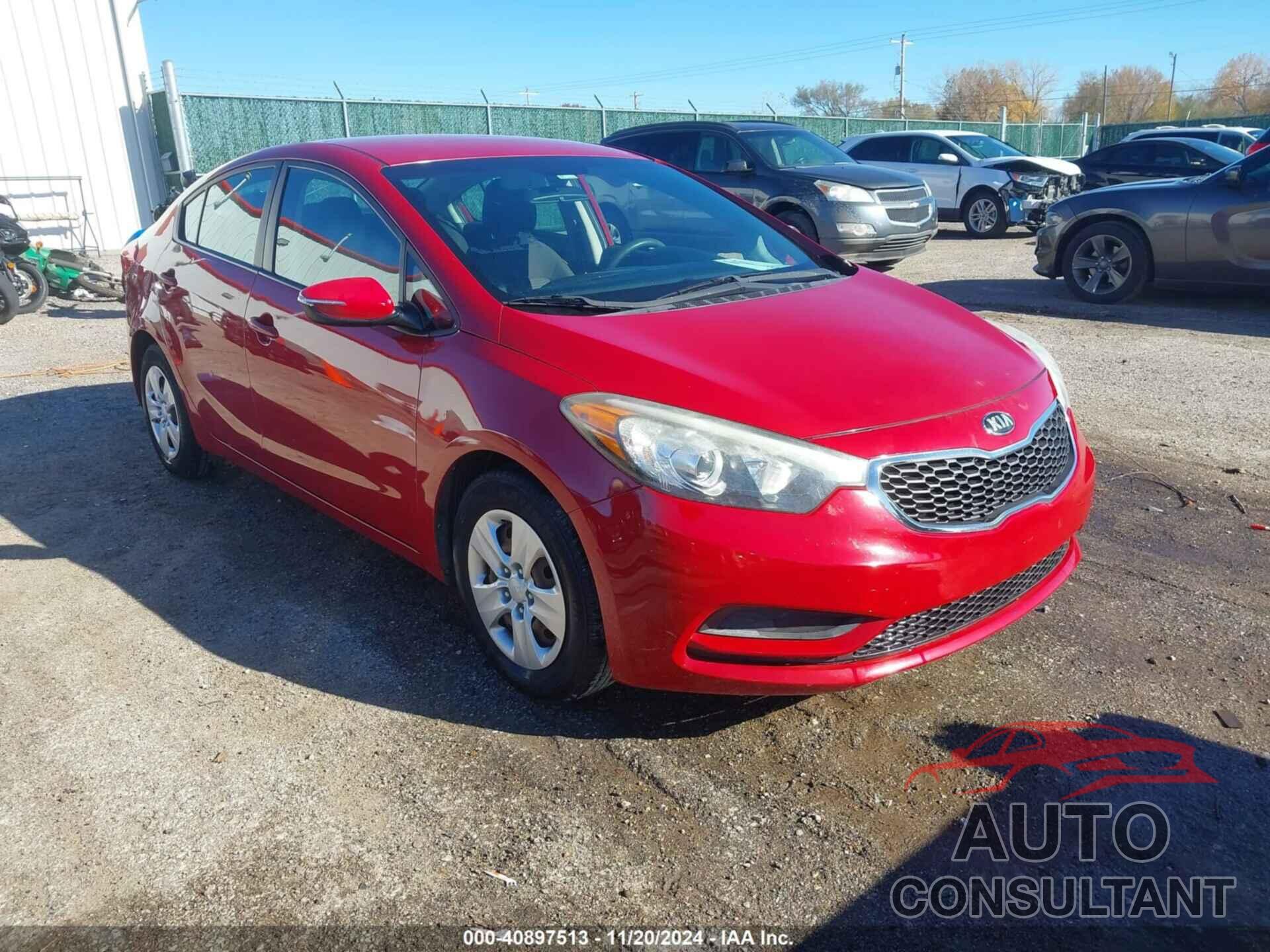 KIA FORTE 2015 - KNAFX4A65F5367789