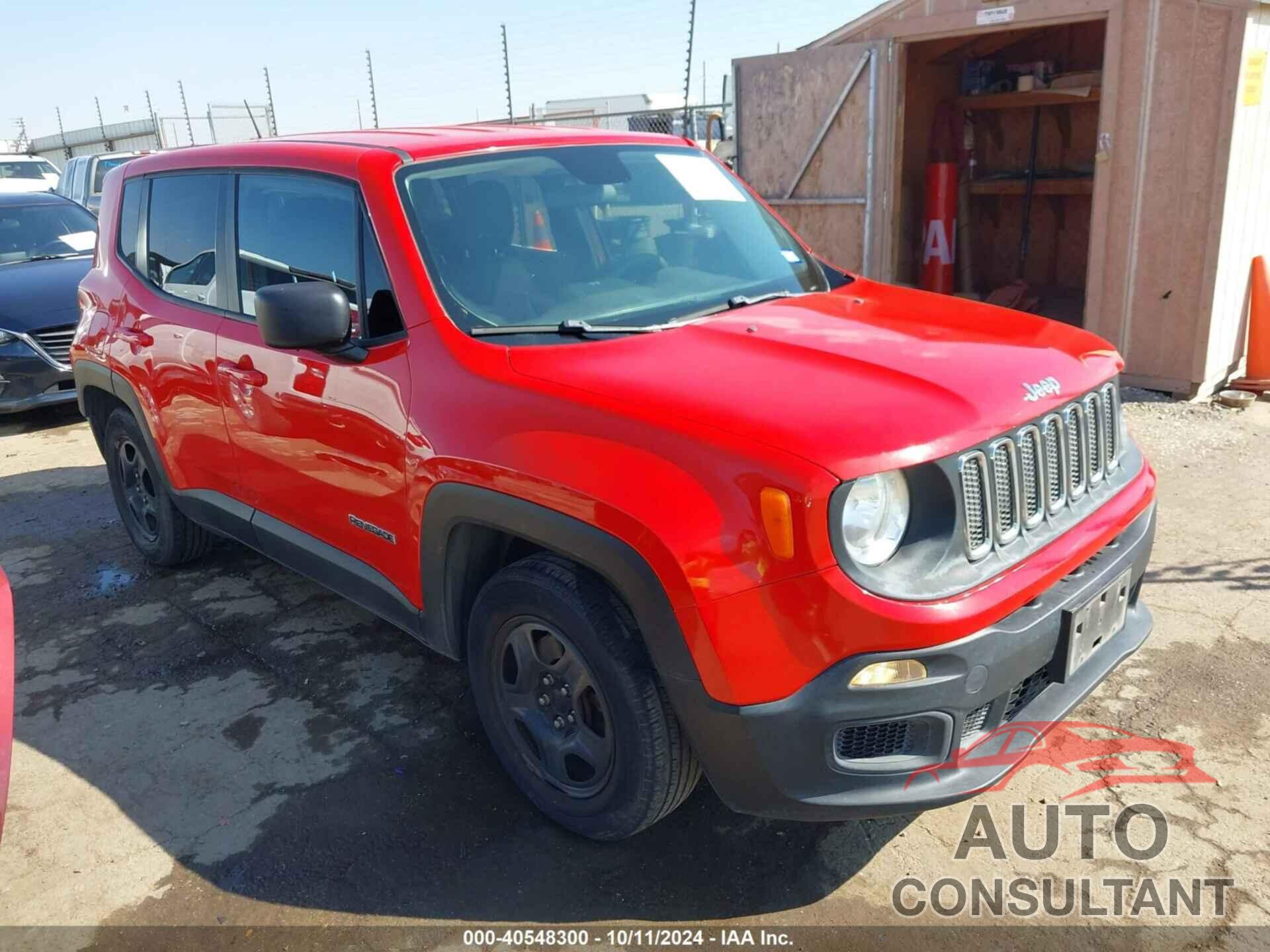 JEEP RENEGADE 2016 - ZACCJAAT4GPD08172