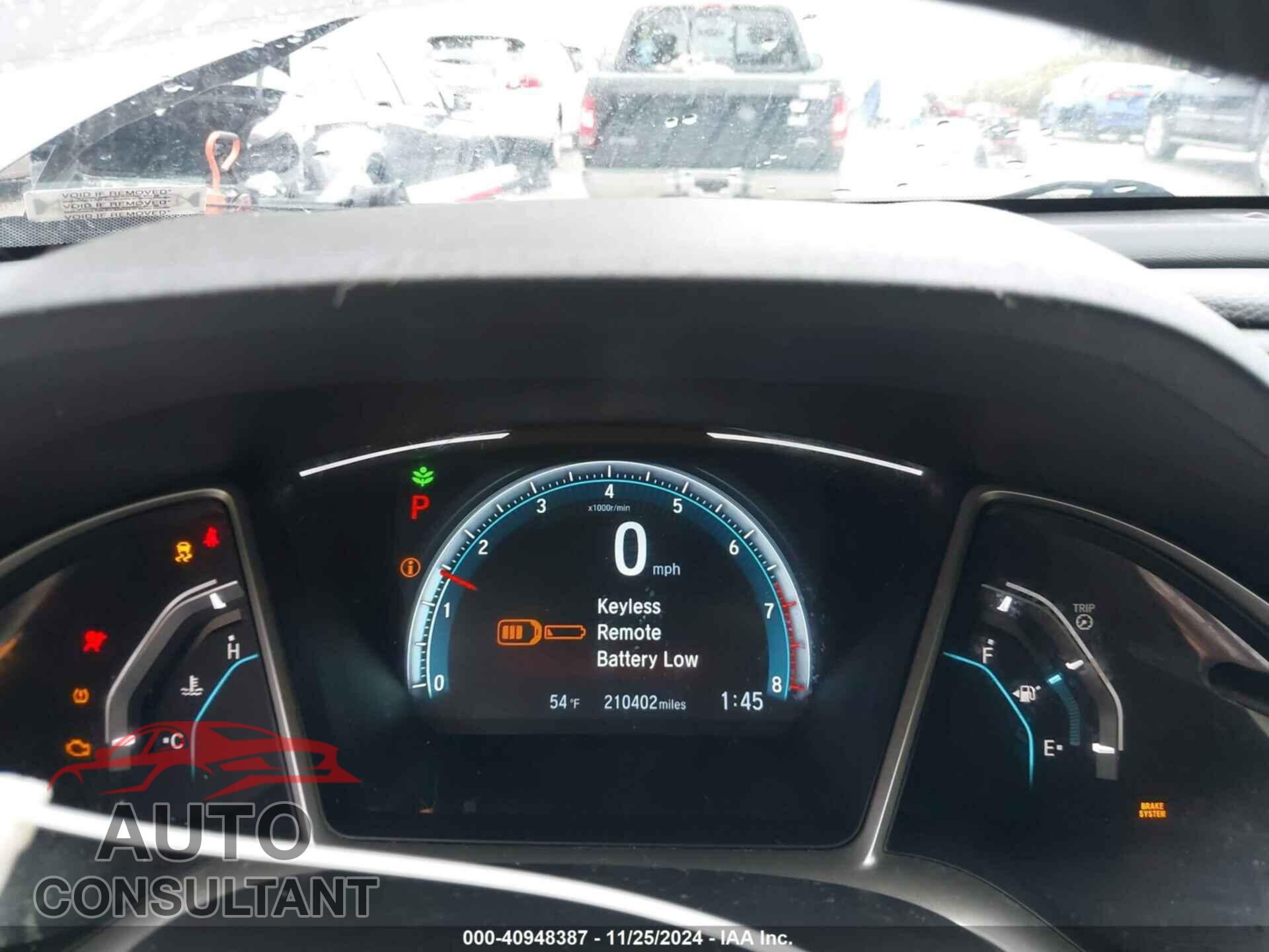 HONDA CIVIC 2017 - 19XFC2F72HE036602