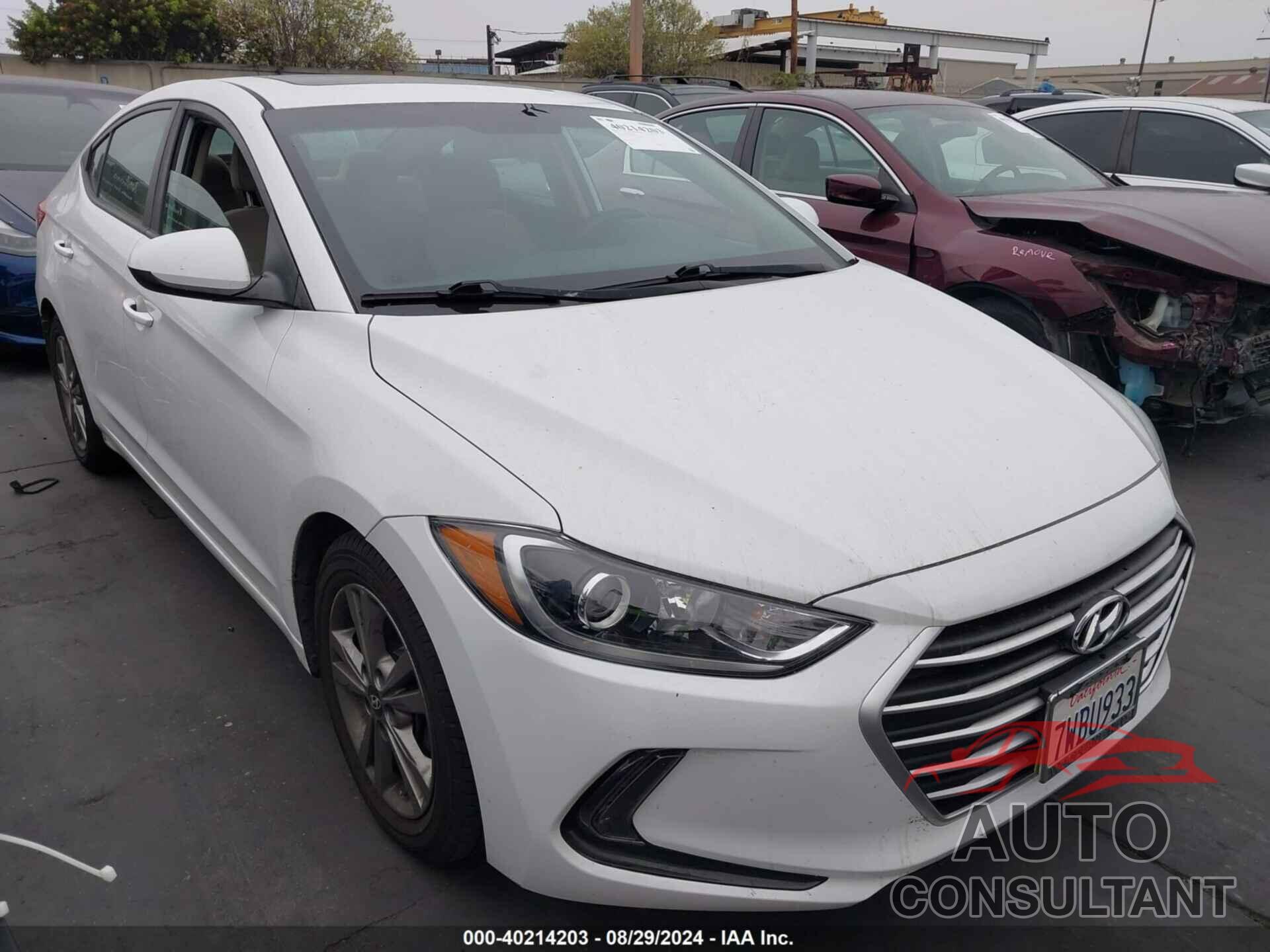 HYUNDAI ELANTRA 2017 - 5NPD84LF9HH168865