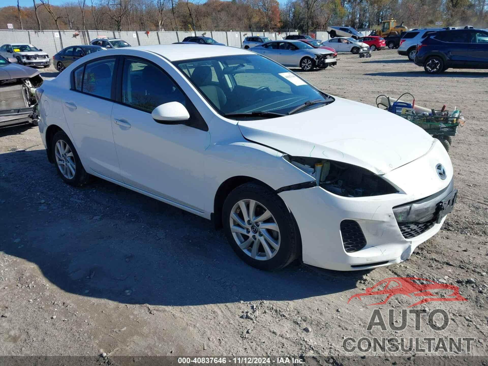 MAZDA MAZDA3 2013 - JM1BL1VP1D1791344