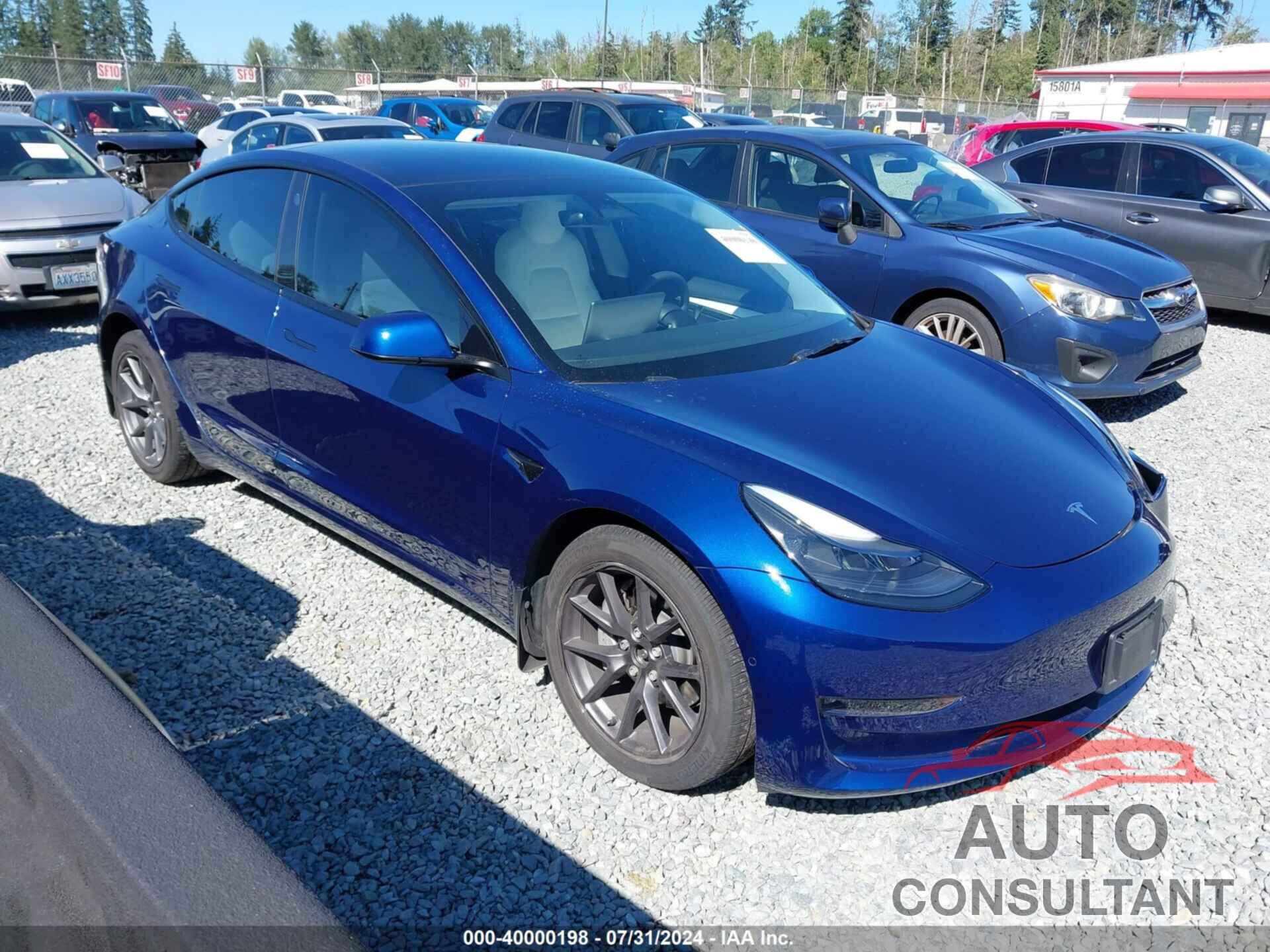 TESLA MODEL 3 2022 - 5YJ3E1EBXNF269064