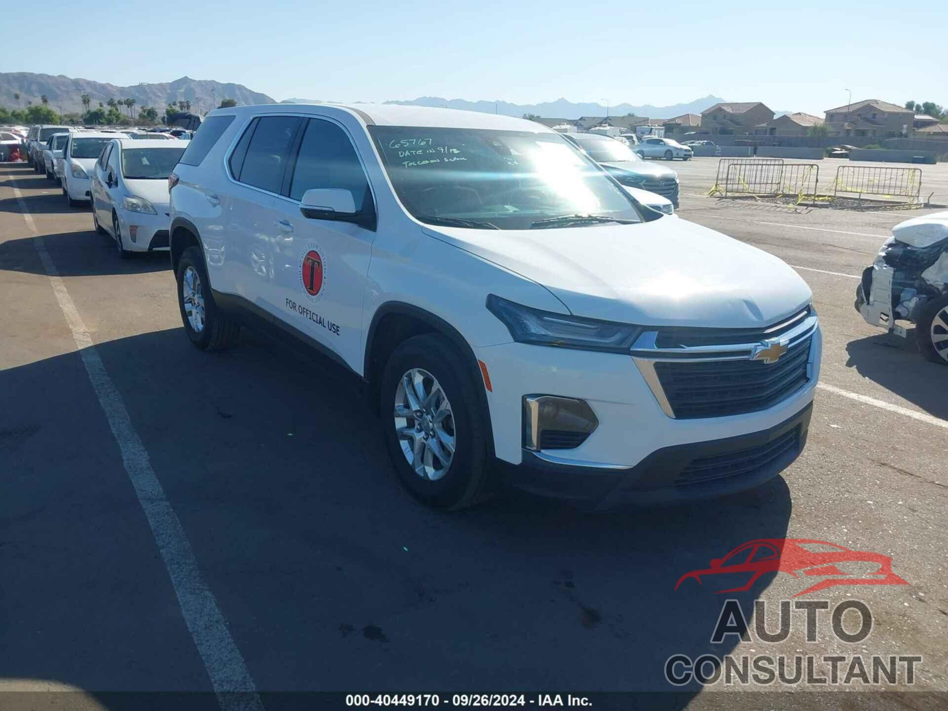 CHEVROLET TRAVERSE 2022 - 1GNERLKWXNJ107631