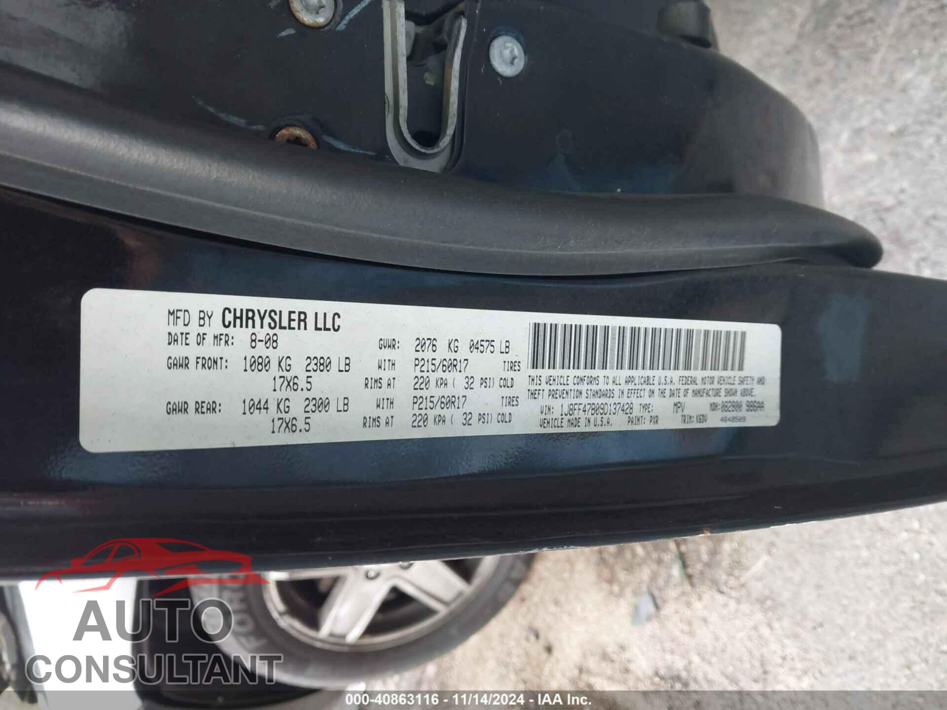 JEEP COMPASS 2009 - 1J8FF47B09D137428
