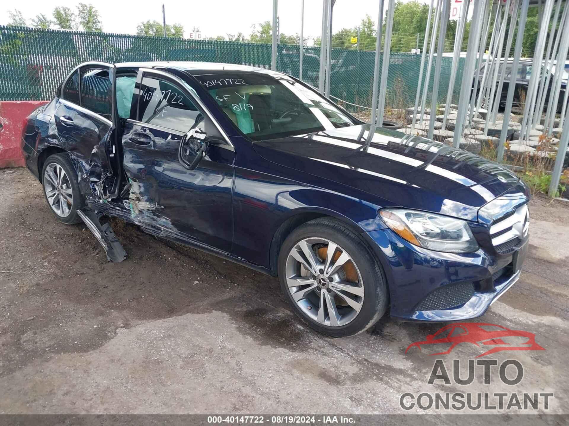 MERCEDES-BENZ C 300 2018 - WDDWF4KB6JR326614