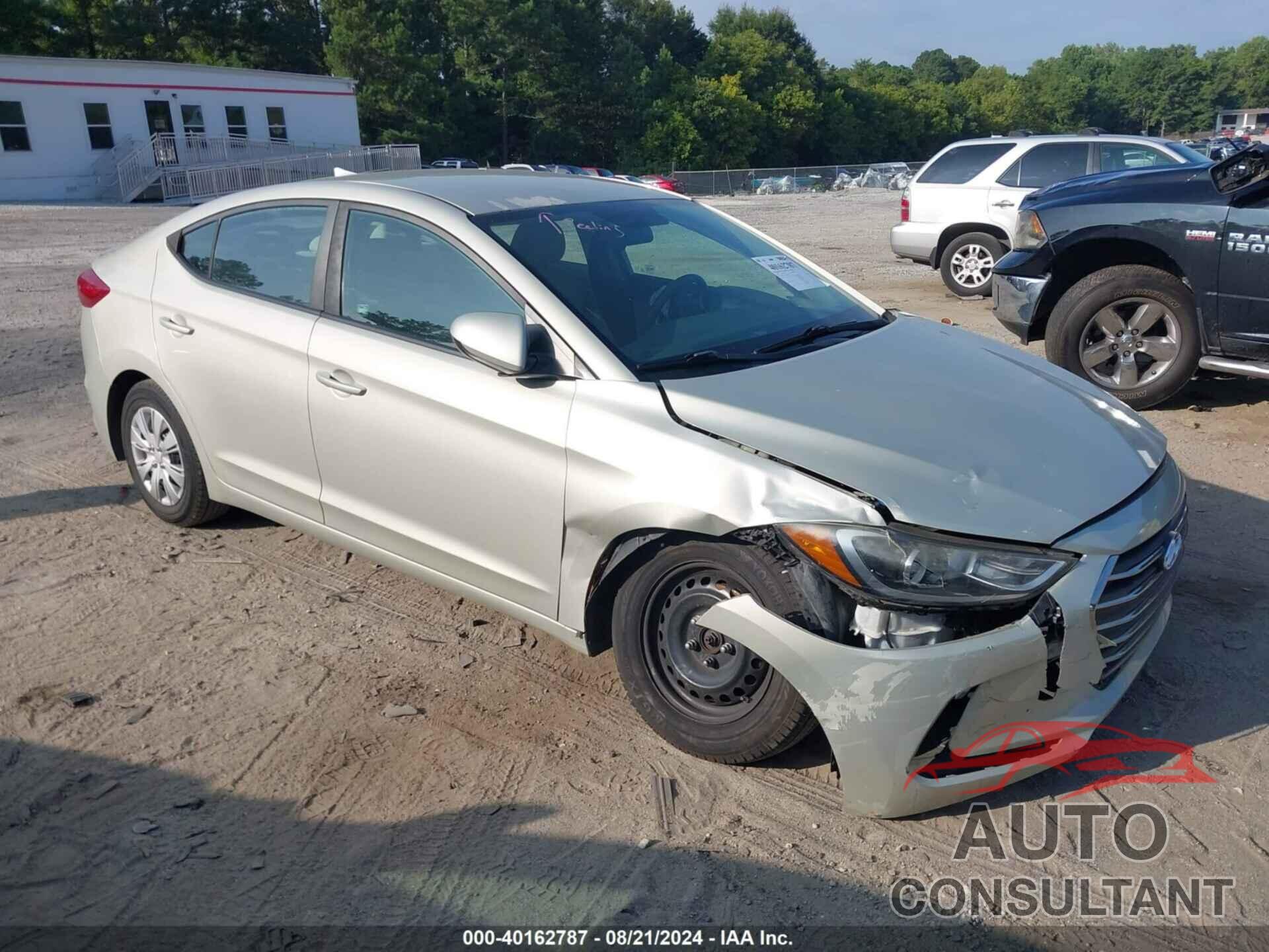 HYUNDAI ELANTRA 2017 - 5NPD74LFXHH144433