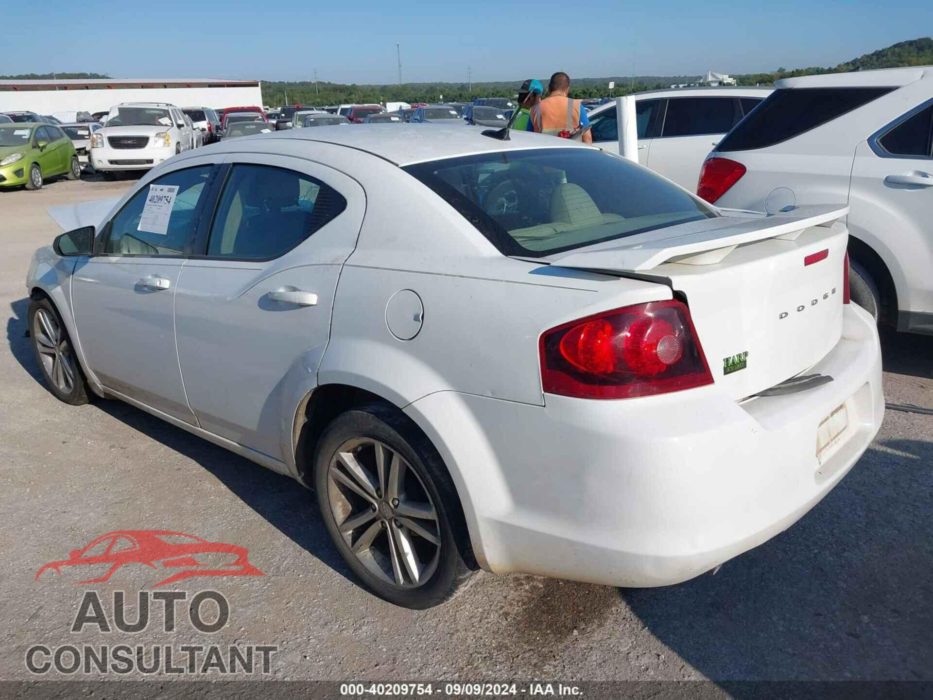 DODGE AVENGER 2013 - 1C3CDZAG8DN770168